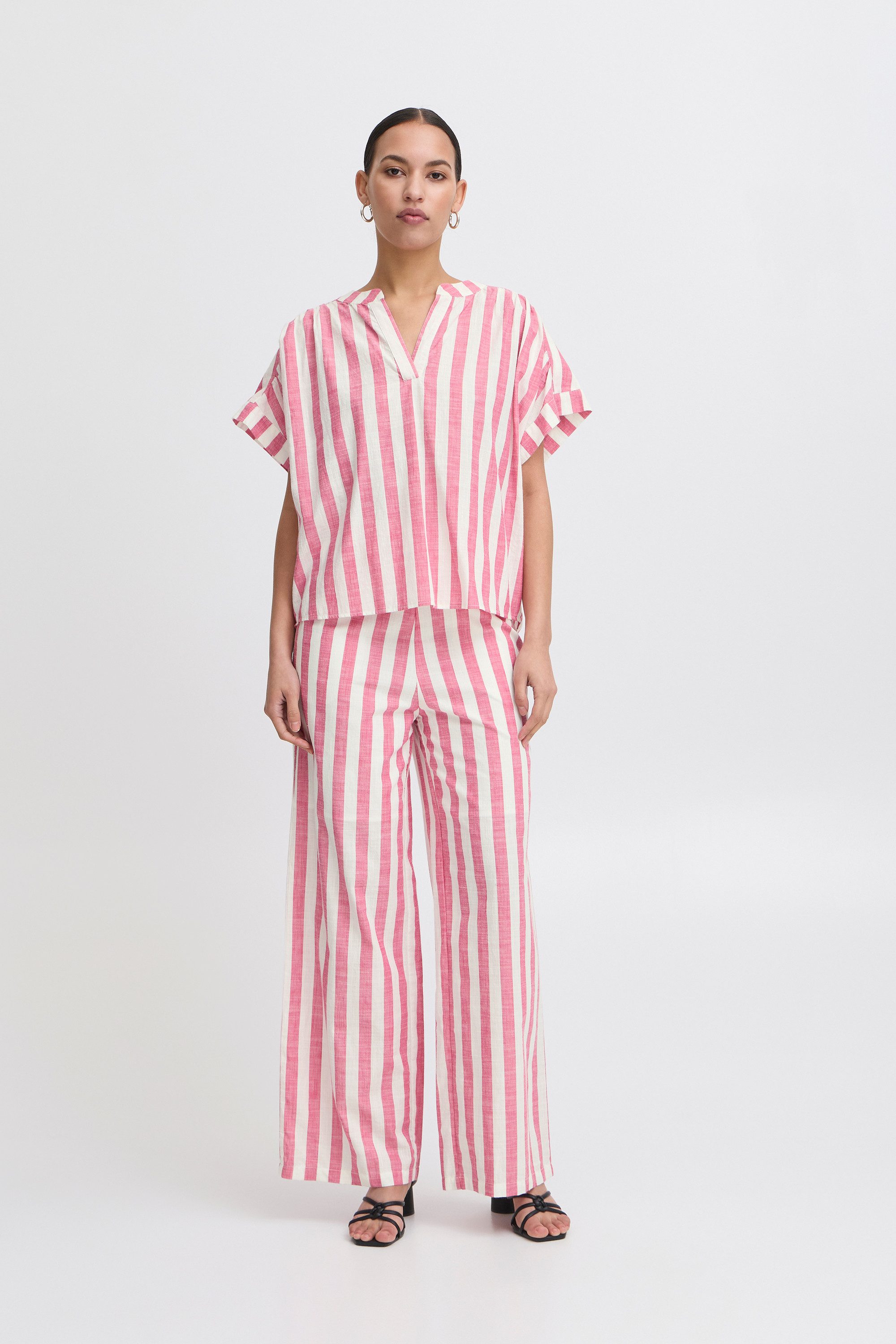 Ichi Kurzarmbluse Kurzarm-Bluse IHLOLIA