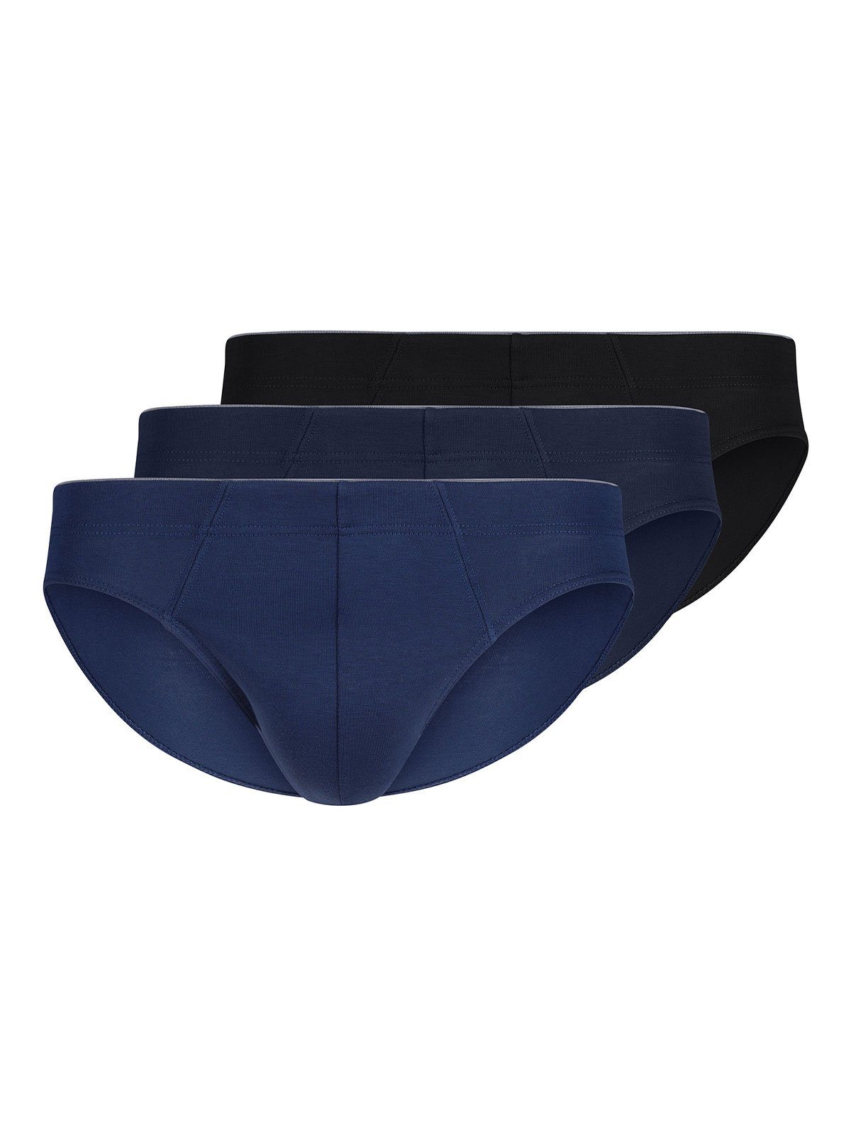 HUBER Slip Herren Brasil Slip 3er Pack Cotton 3 Pack (Packung, 3-St) -