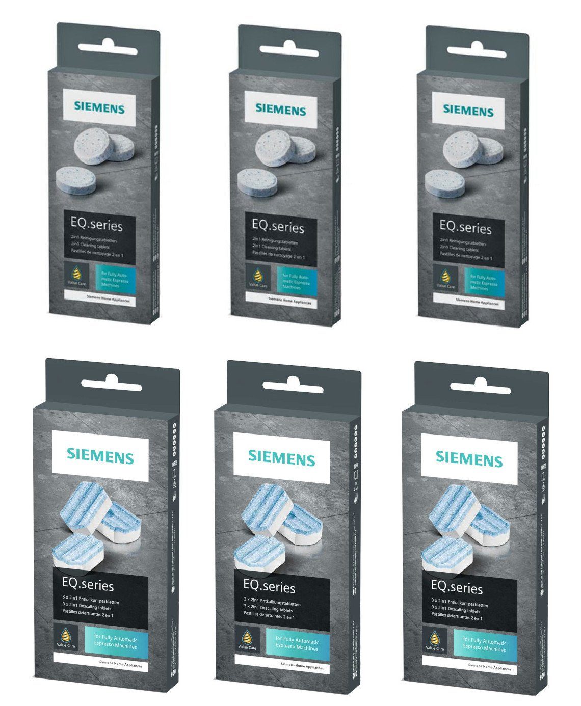 SIEMENS TZ80001 + TZ80002 Pflegeset (SIEMENS, [- TZ80001 + TZ80002 Reinigung und Entkalkung Pflegeset)