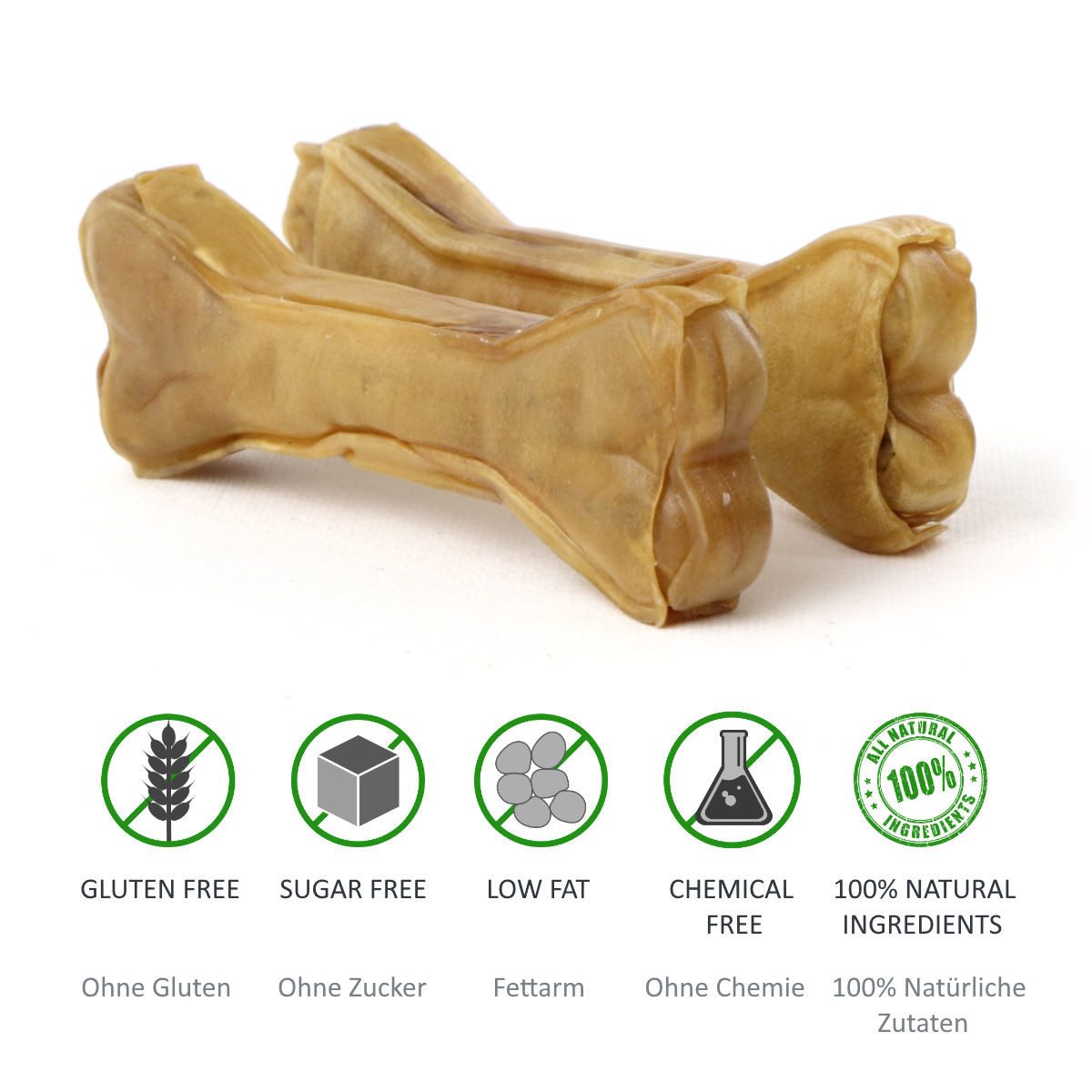 DOGBOSS DOGBOSS 100% Natur Kauknochen Pferd oder Hirsch – Hypoallergen 100% Hirsch 12 cm, Snack für: Hunde, Angaben unterliegen den für Naturprodukte üblichen Schwankungen.