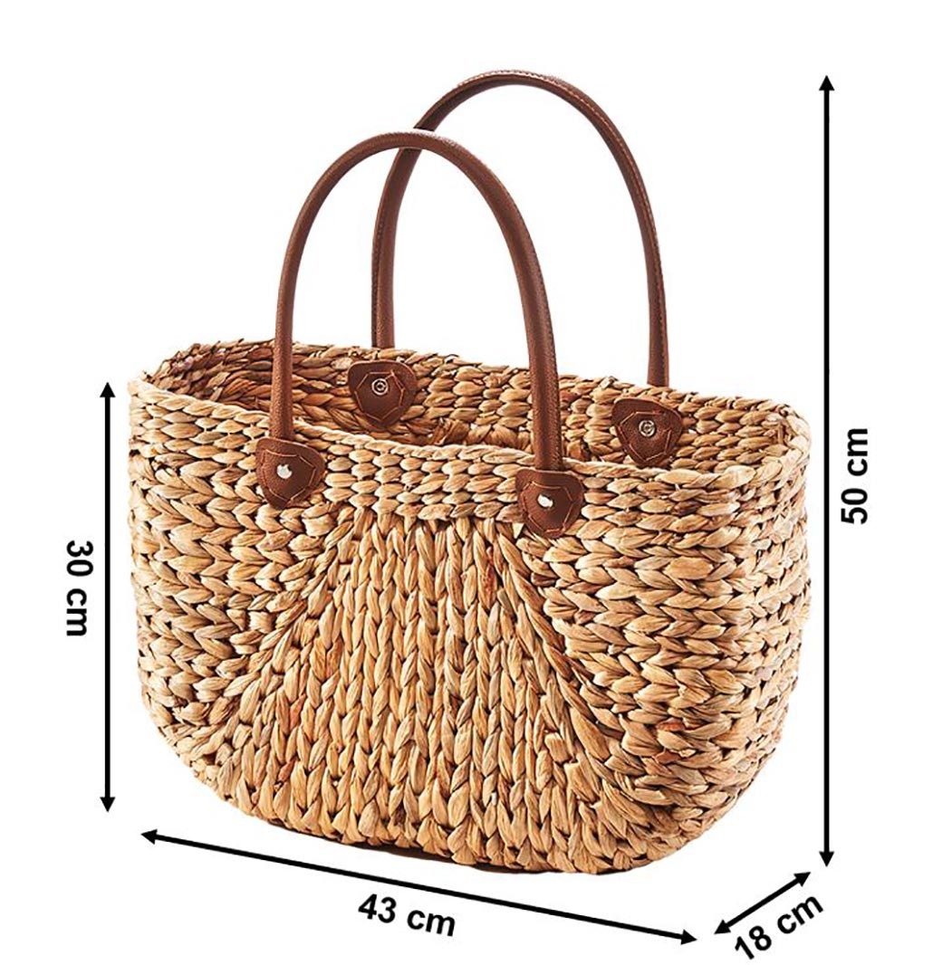 Kobolo Shopper Korbtasche aus Wasserhyazinthe - günstig online kaufen
