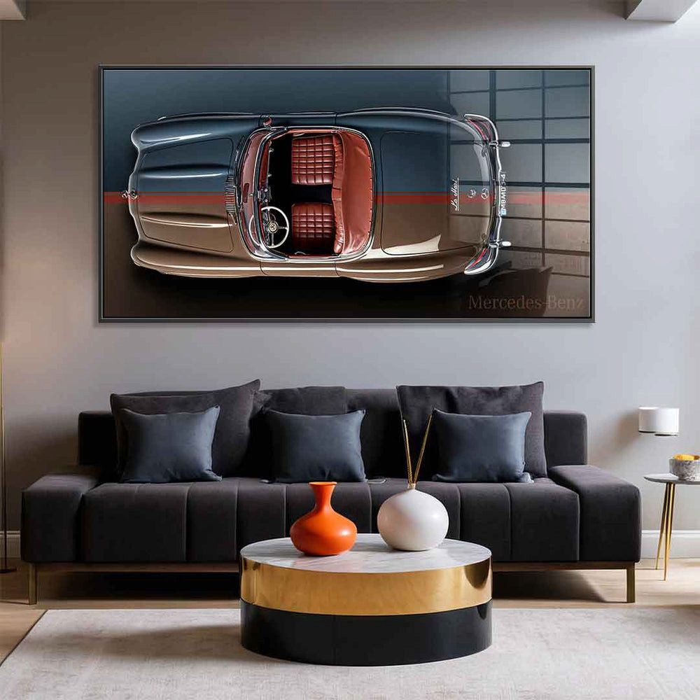DOTCOMCANVAS® Acrylglasbild Mercedes-Benz 300 SL Roadster - Acrylglas, Acrylglasbild Mercedes-Benz 300 SL Roadster Auto Kunstdruck Wandbild