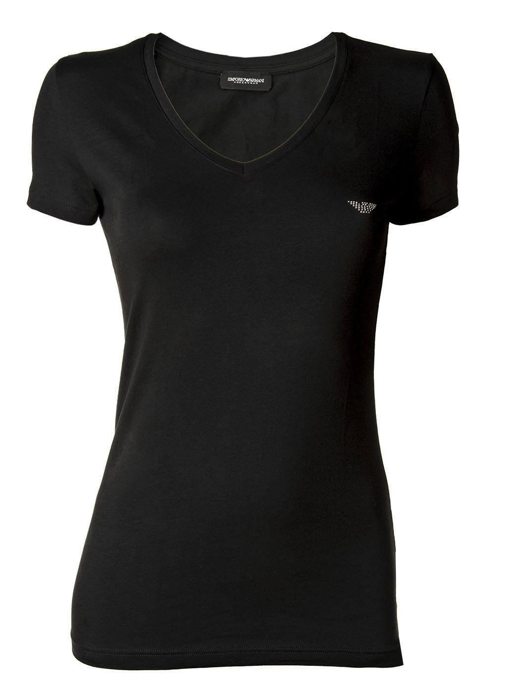 Emporio Armani T-Shirt Damen T-Shirt - V-Neck, Loungewear, Kurzarm