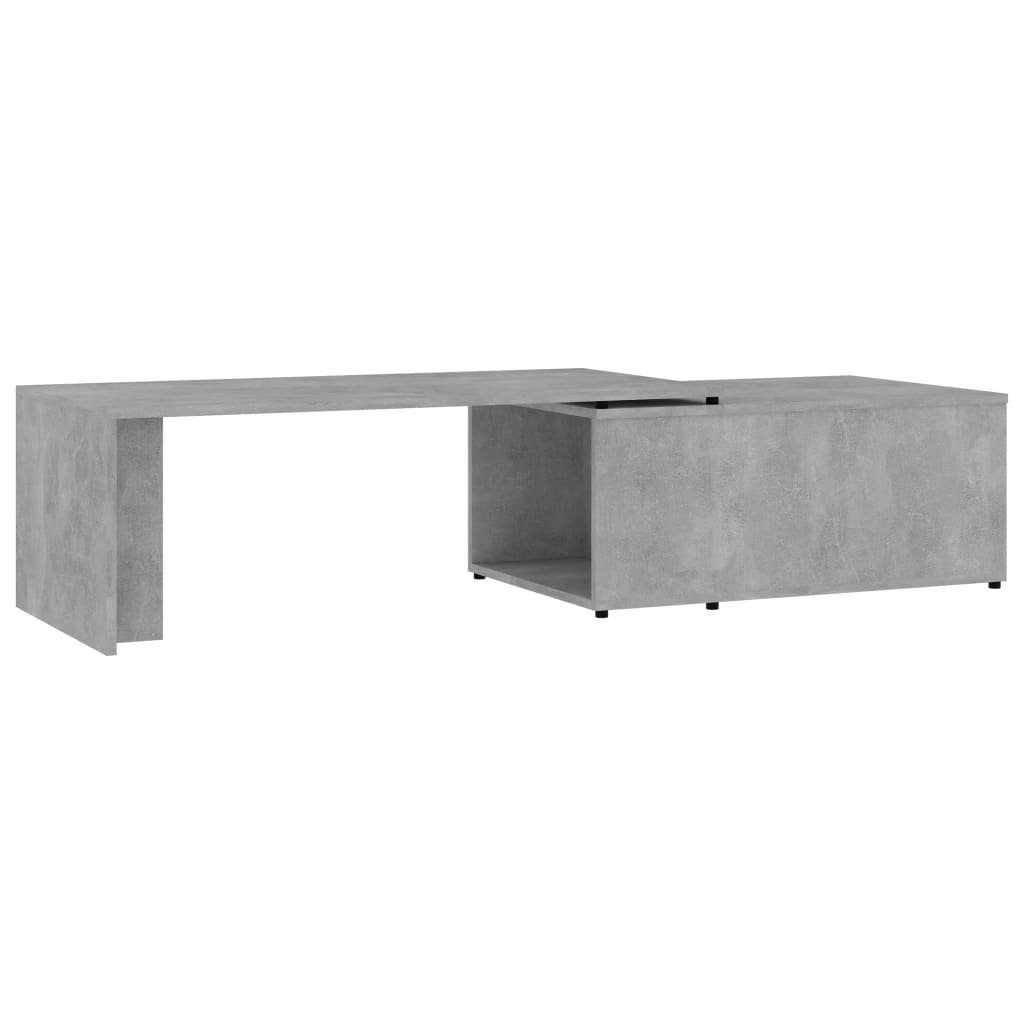 furnicato Couchtisch Betongrau 150x50x35 cm Holzwerkstoff günstig online kaufen