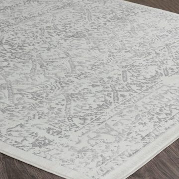 Teppich Traditional, Surya, rechteckig, Höhe: 8 mm, Boho Kurzflor Orientteppich, Wohnzimmer, Schlafzimmer, Grau