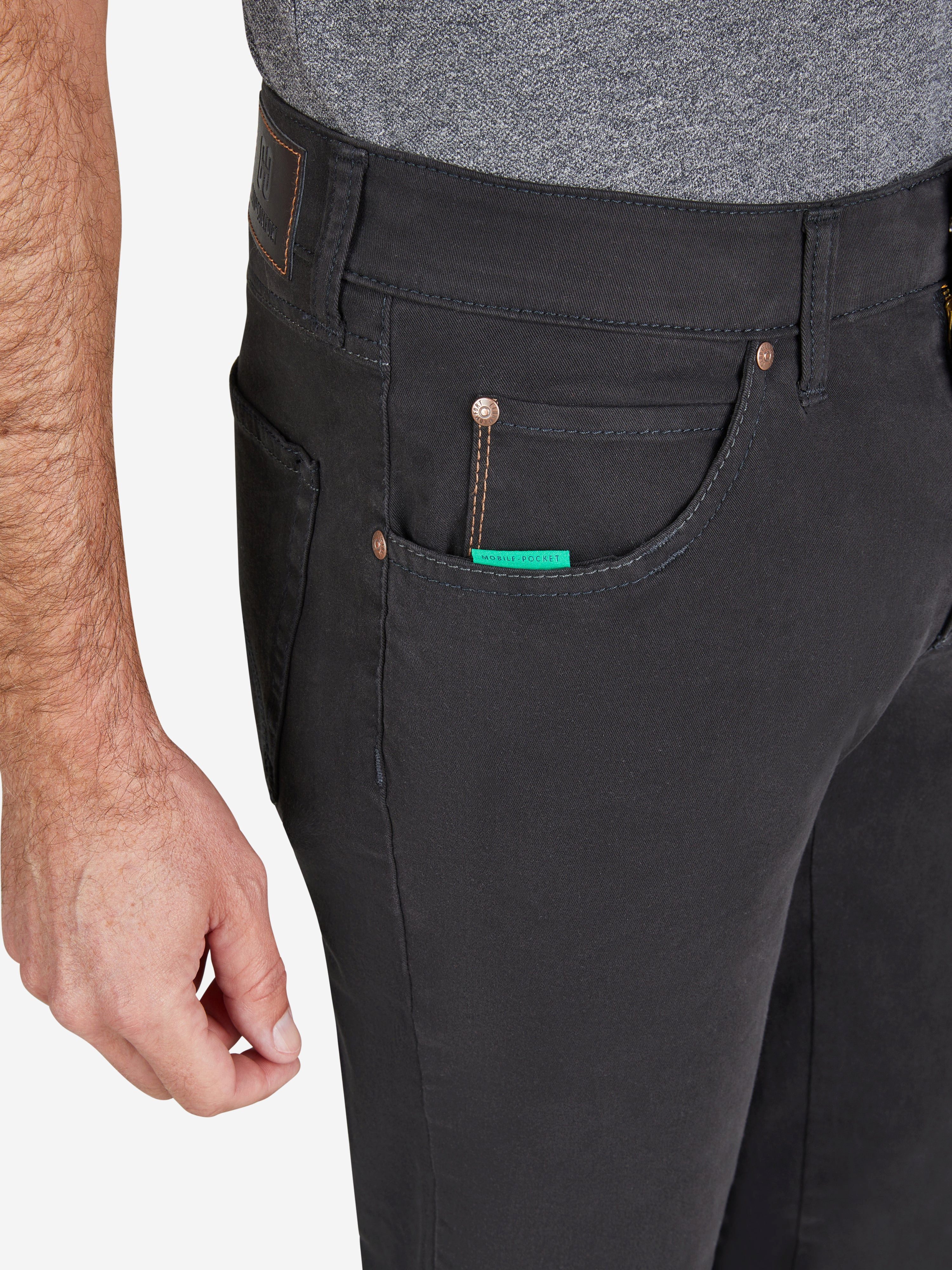 Club of Comfort 5-Pocket-Hose 5-Pocket Baumwolle HENRY 8070 - schwarz - Herrenhose - 35/30 ["Die 6-Pocket basiert auf dem 5-Pocket-Model, hat aber eine
