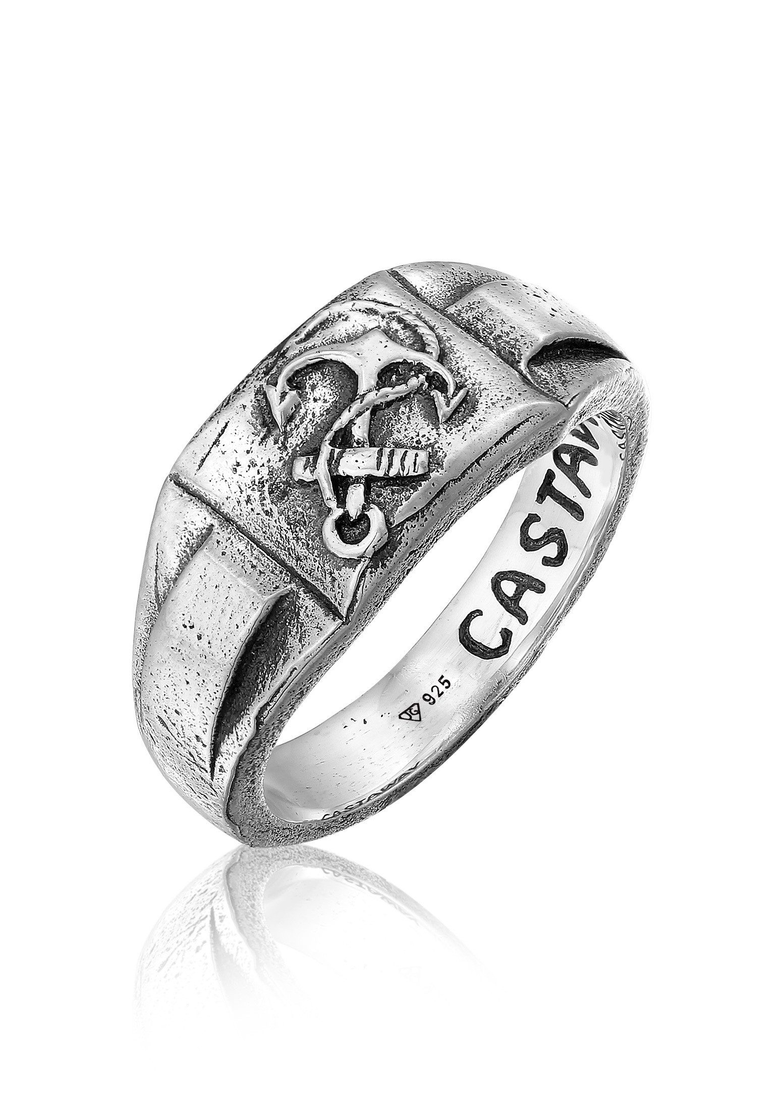 Siegelring Castaway Anker Maritim 925 Silber