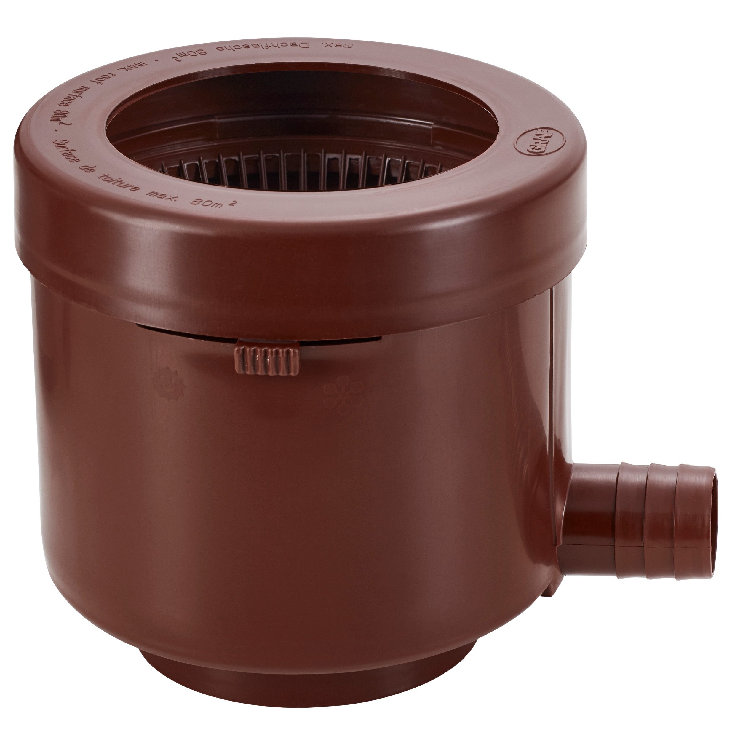 GARANTIA Regentonne Füllautomat de luxe DN 70, 80, 100 braun inkl. Filtereinsatz