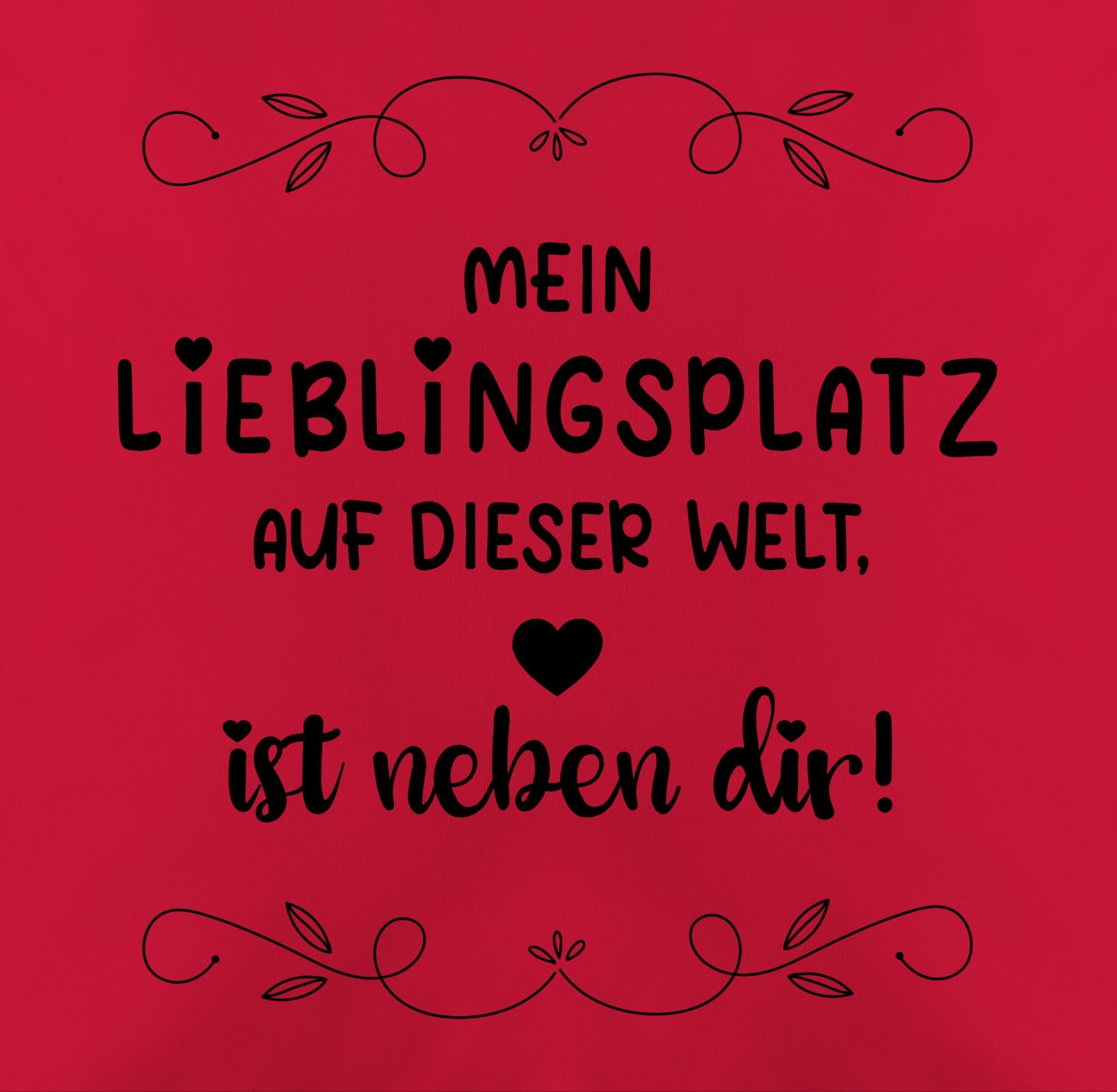 Valentinstag 2 Rot Frau Lieblingsplatz Freundin Dekokissen Valentinstag Geschenk Shirtracer - Geschenk Dekokissen Sie Weihnachts-Ge,