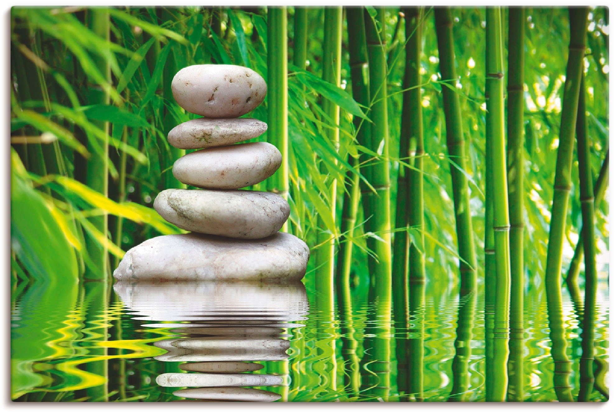 Artland Leinwandbild Balance, Zen (1 St), auf Holzrahmen gespannt