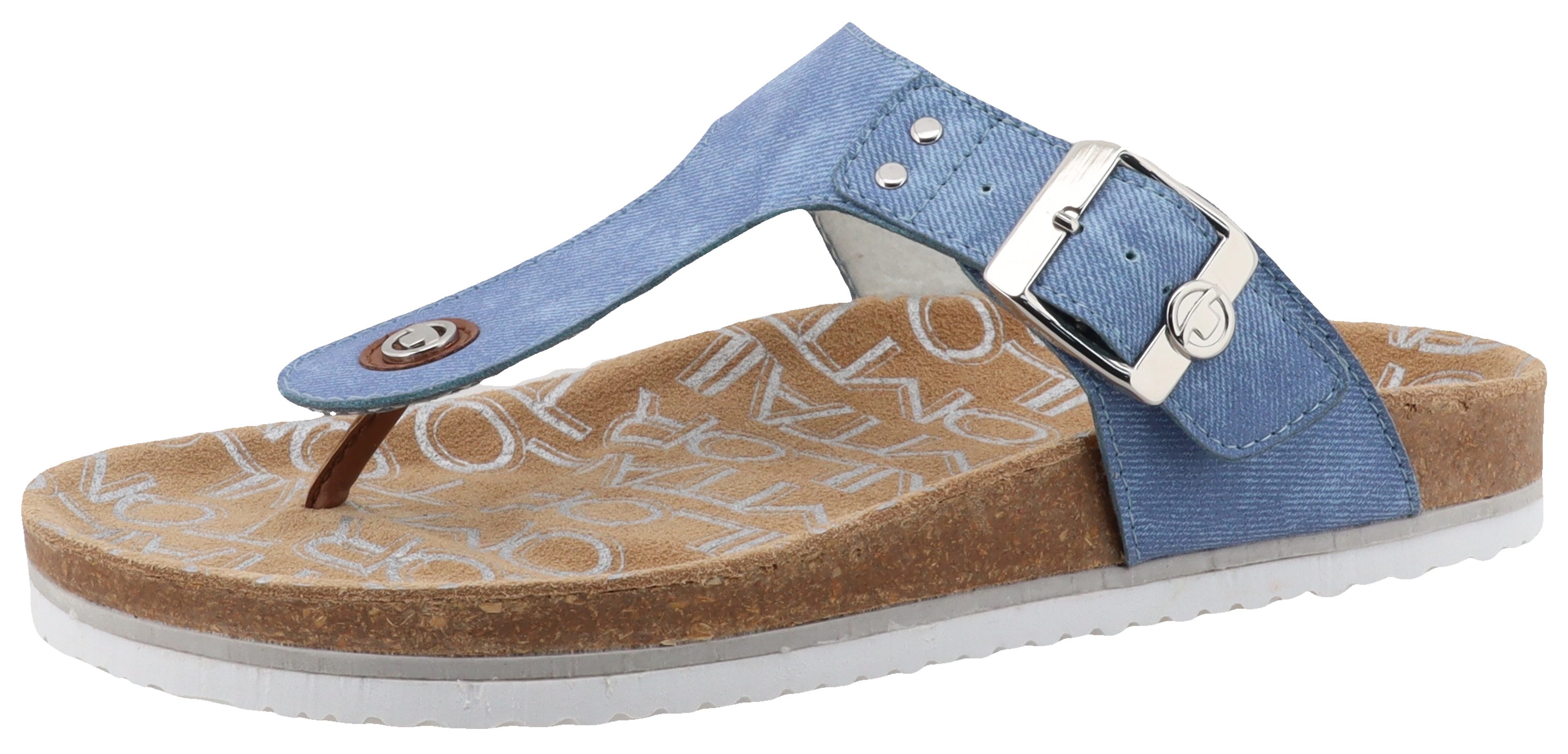 TOM TAILOR Zehentrenner, Flats, Sommerschuh, Dianette, günstig online kaufen
