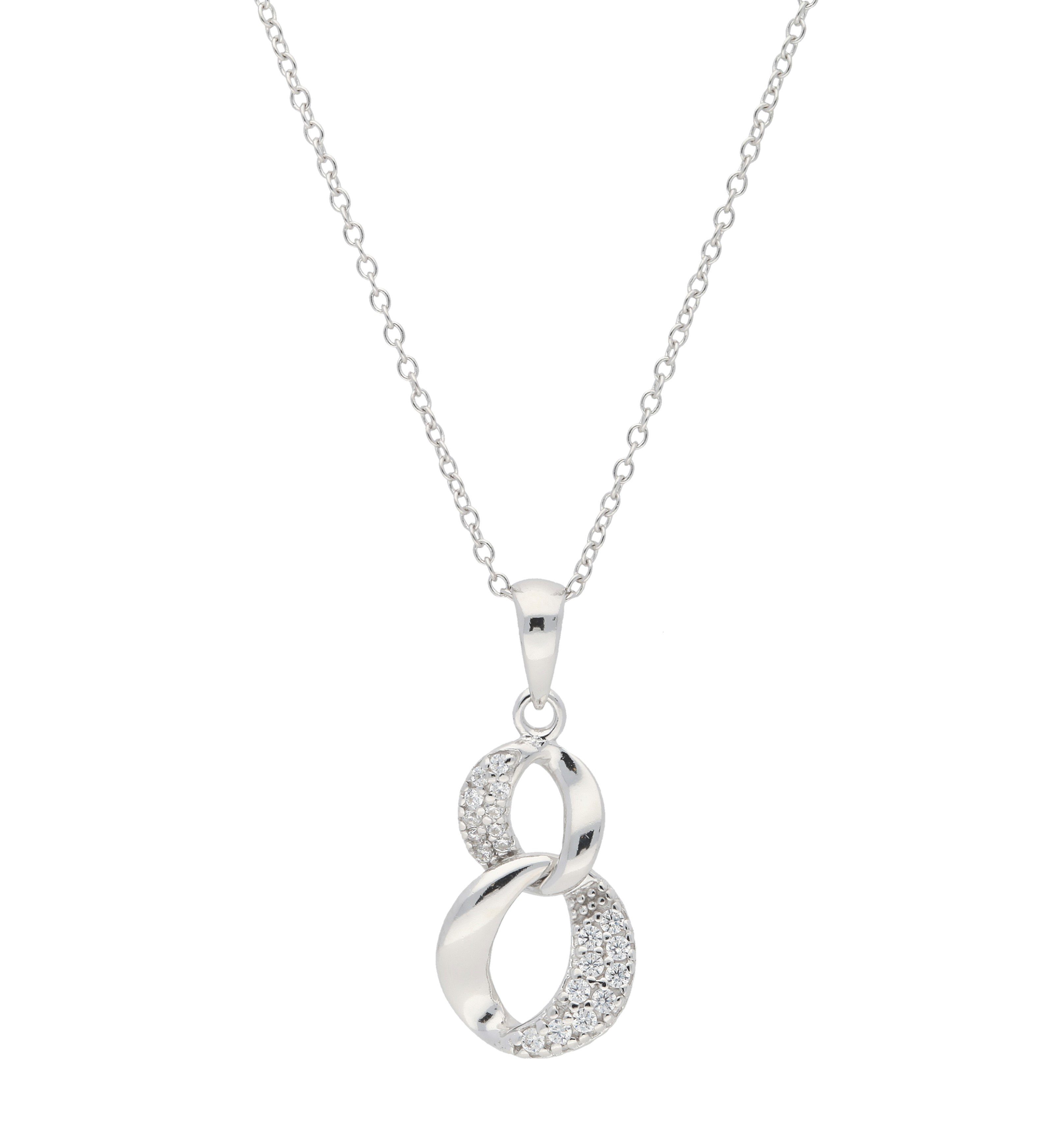 Vivance Kette mit Anhänger »chic design«, aus rhodiniertem