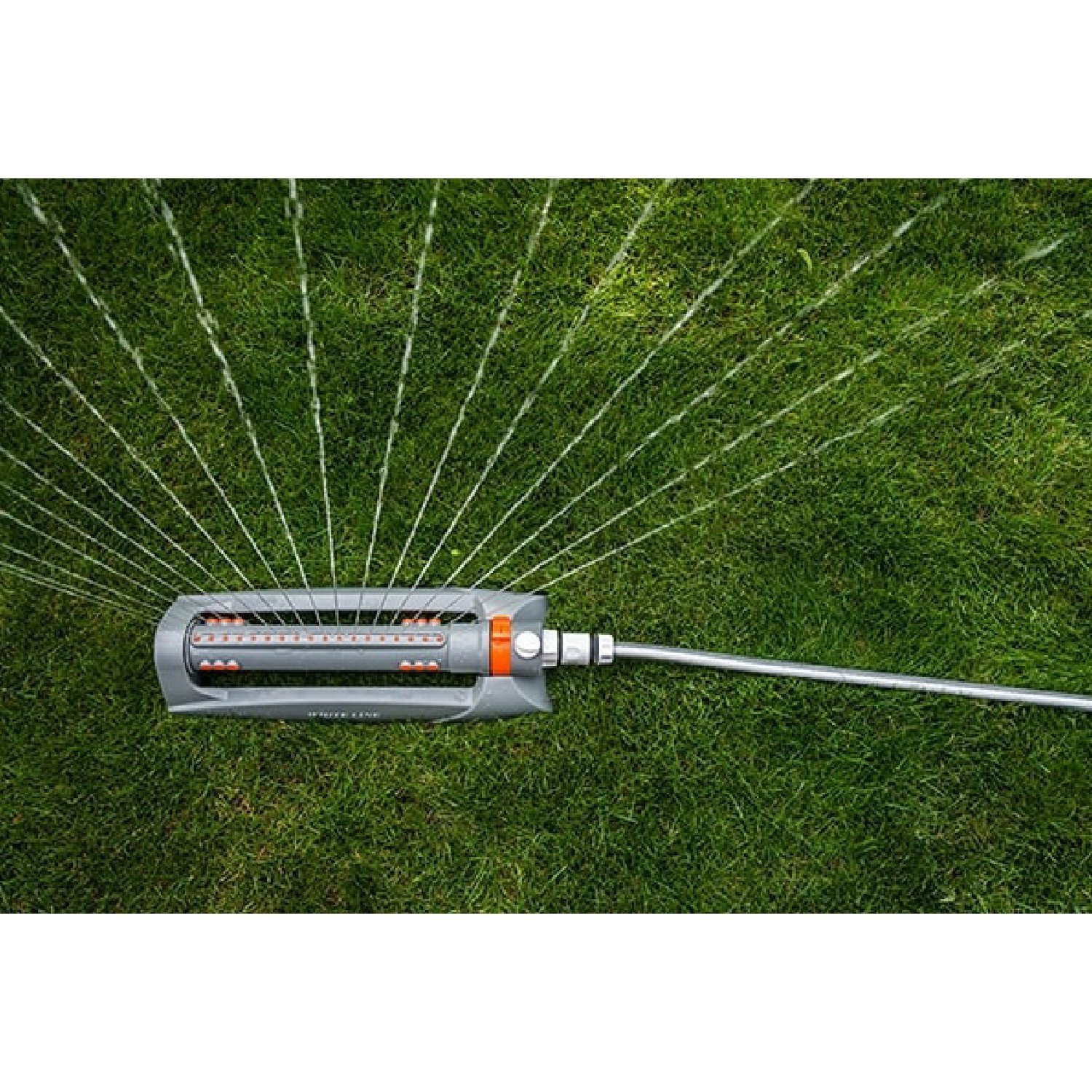 Bradas Flächenregner Rasensprenger mit Schlitten 375qm Viereckregner Sprinkler Regner