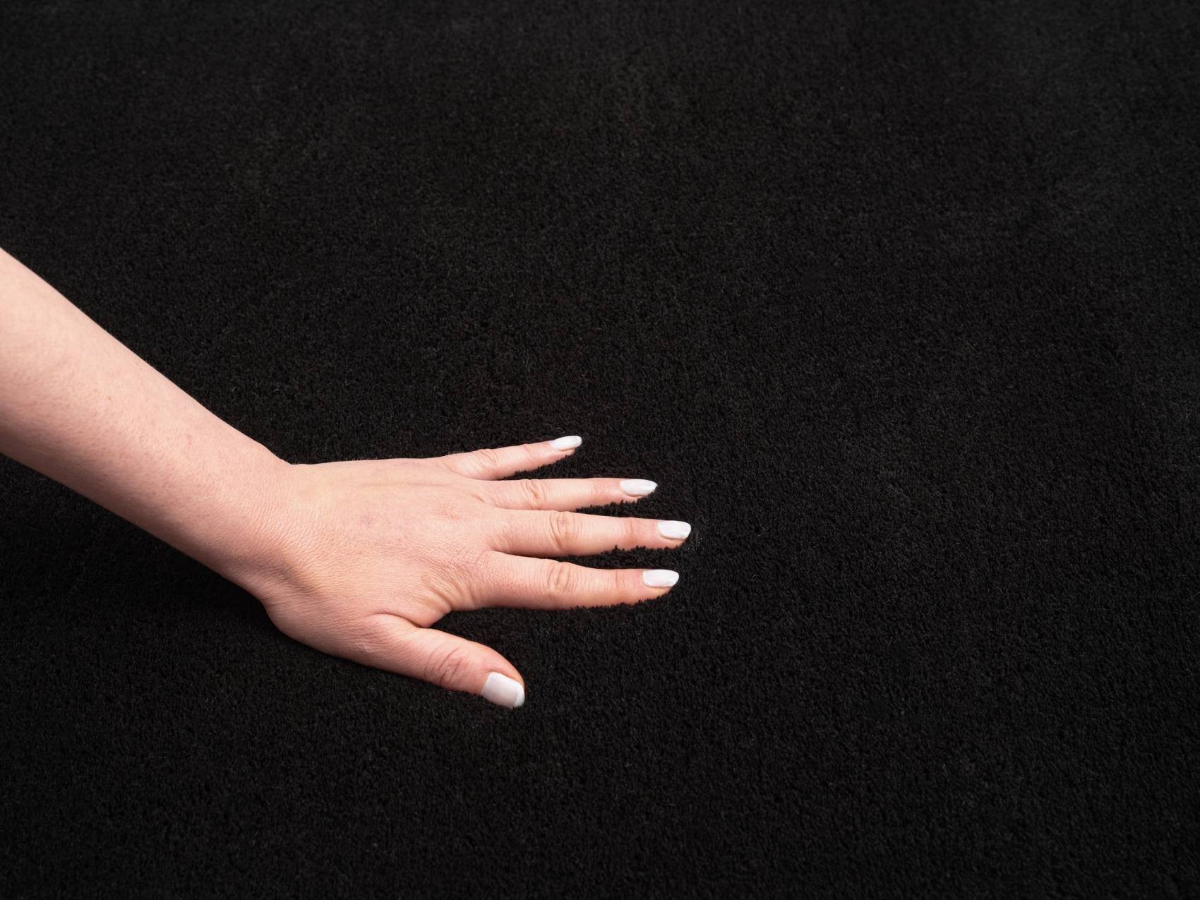 Floornovo Hochflor-Teppich Indoor Teppich Schwarz versch. Größen - rechteckig für alle Innenräume, rechteckig, Trocken- und Feuchträume