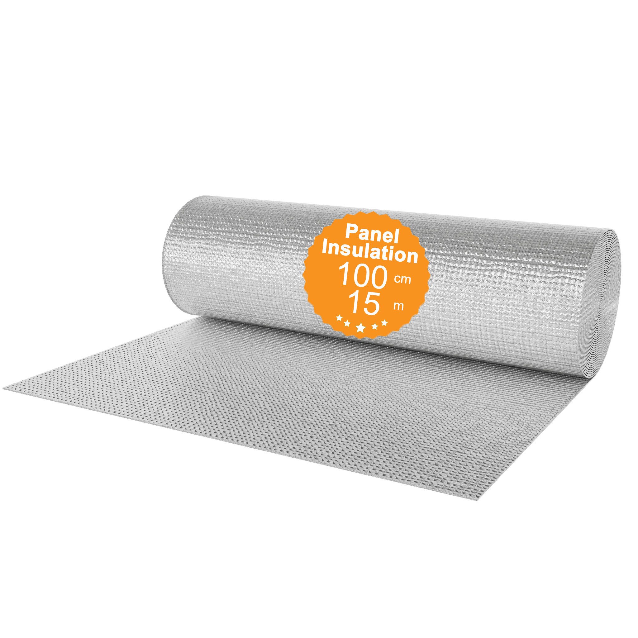 FIVMEN Heizkörperreflexionsfolie Heizkörper Isolierfolie Thermofolie Dämmfolie Luftpolsterfolie, (1 x 10m / 1 x 15m / 1 x 15m / 1 x 30m), 3-4mm Isolierband Isolierungsfolie für Wärmedämmung, Kälteschutz