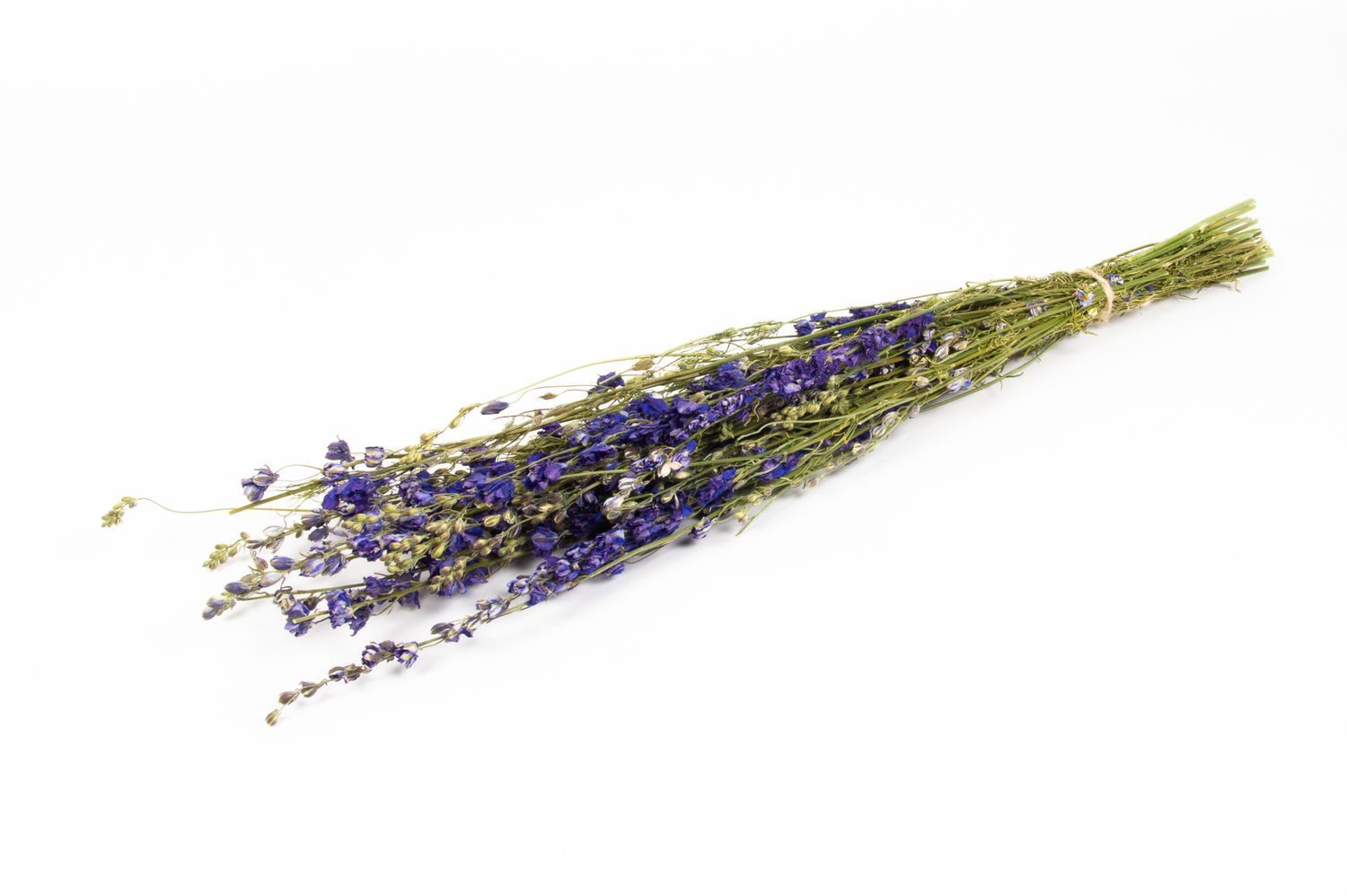 Trockenblume Rittersporn Trockenstrauß AITHANA, blau-grün, 70cm, Ø18cm, INNA-Glas, Höhe 70.0 cm