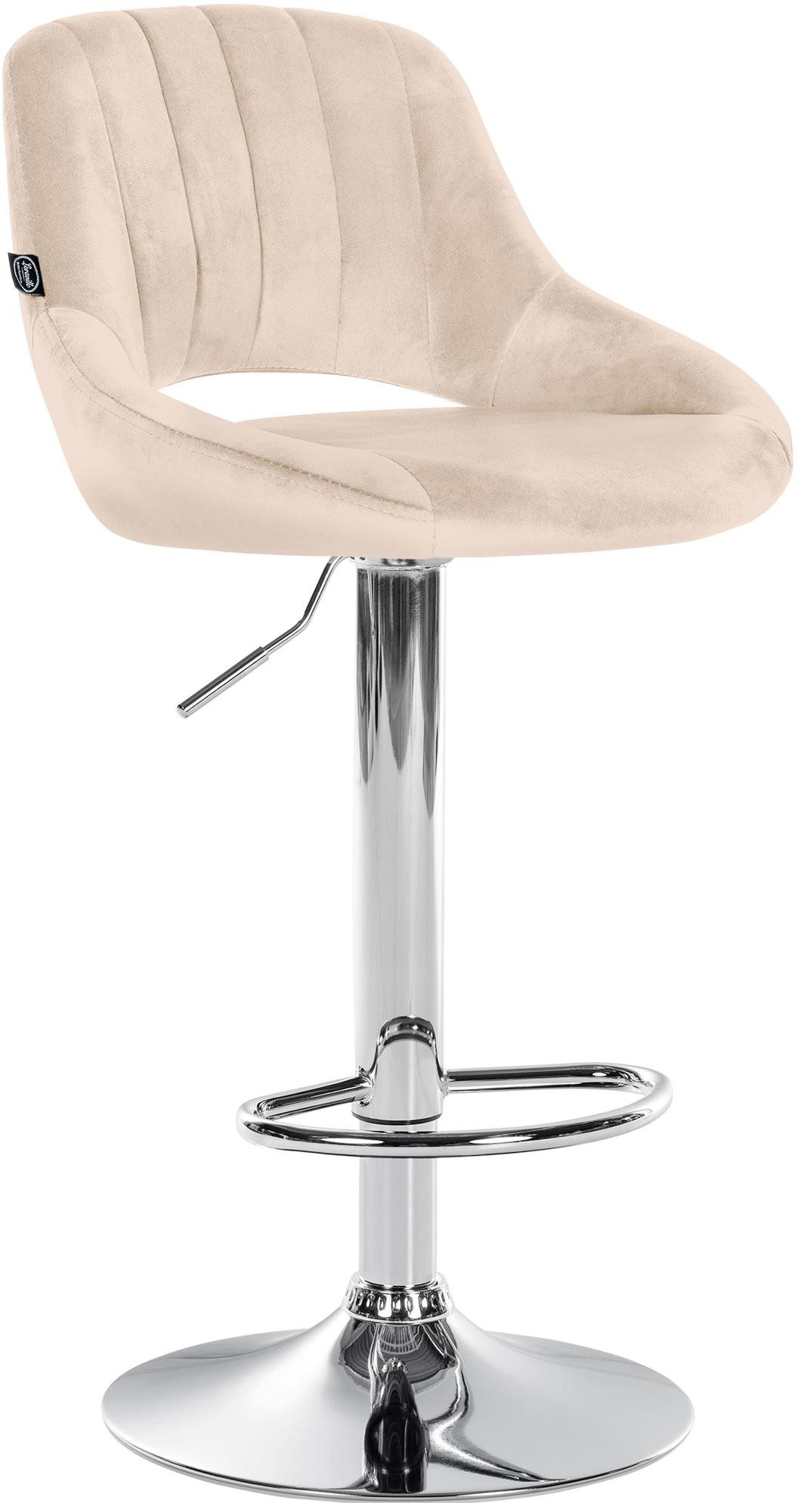 CLP Barhocker Milet (1er, 1 St., 1er), Samtbezug, höhenverstellbar und drehbar