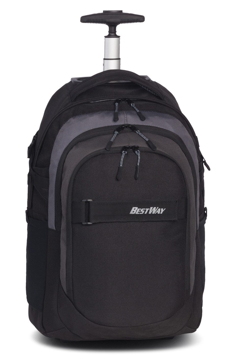 BESTWAY Freizeitrucksack BestWay Evolution Roller Rucksacktrolley 21 Liter schwarz zement