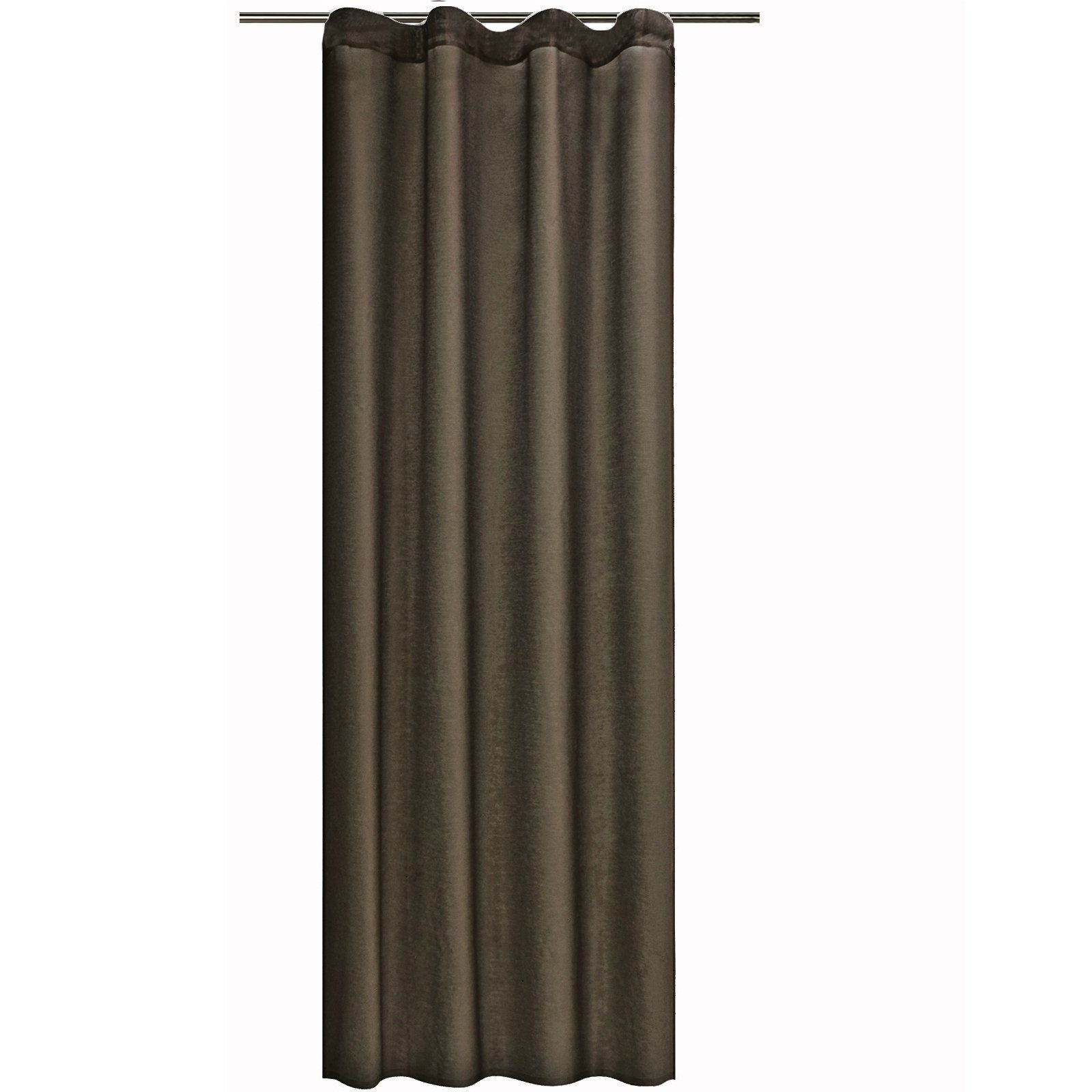 Vorhang Vorhang blickdicht 140x245cm - Dekoschal 100% Polyester - Kräuselband, JEMIDI Dunkelbraun