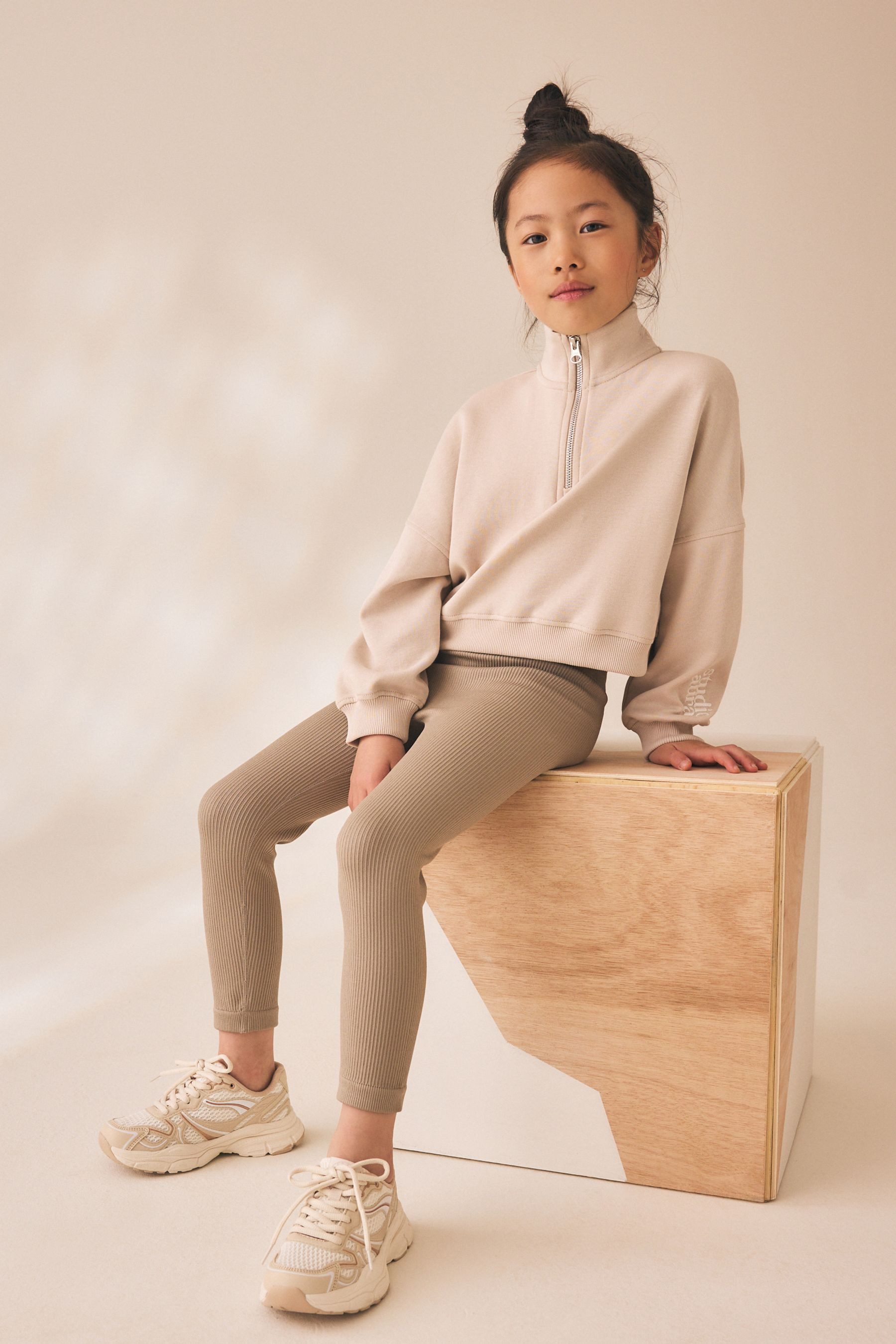 Next Sweater Sweatshirt mit viertellangem Reißverschluss (1-tlg) – Bild 4 von 4