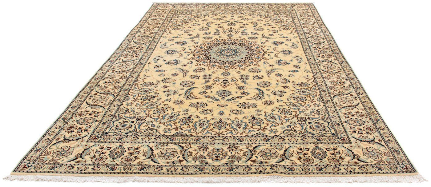 Wollteppich Nain 9la Medaillon Beige 303 x 203 cm, morgenland, rechteckig, Höhe: 6 mm, Unikat mit Zertifikat