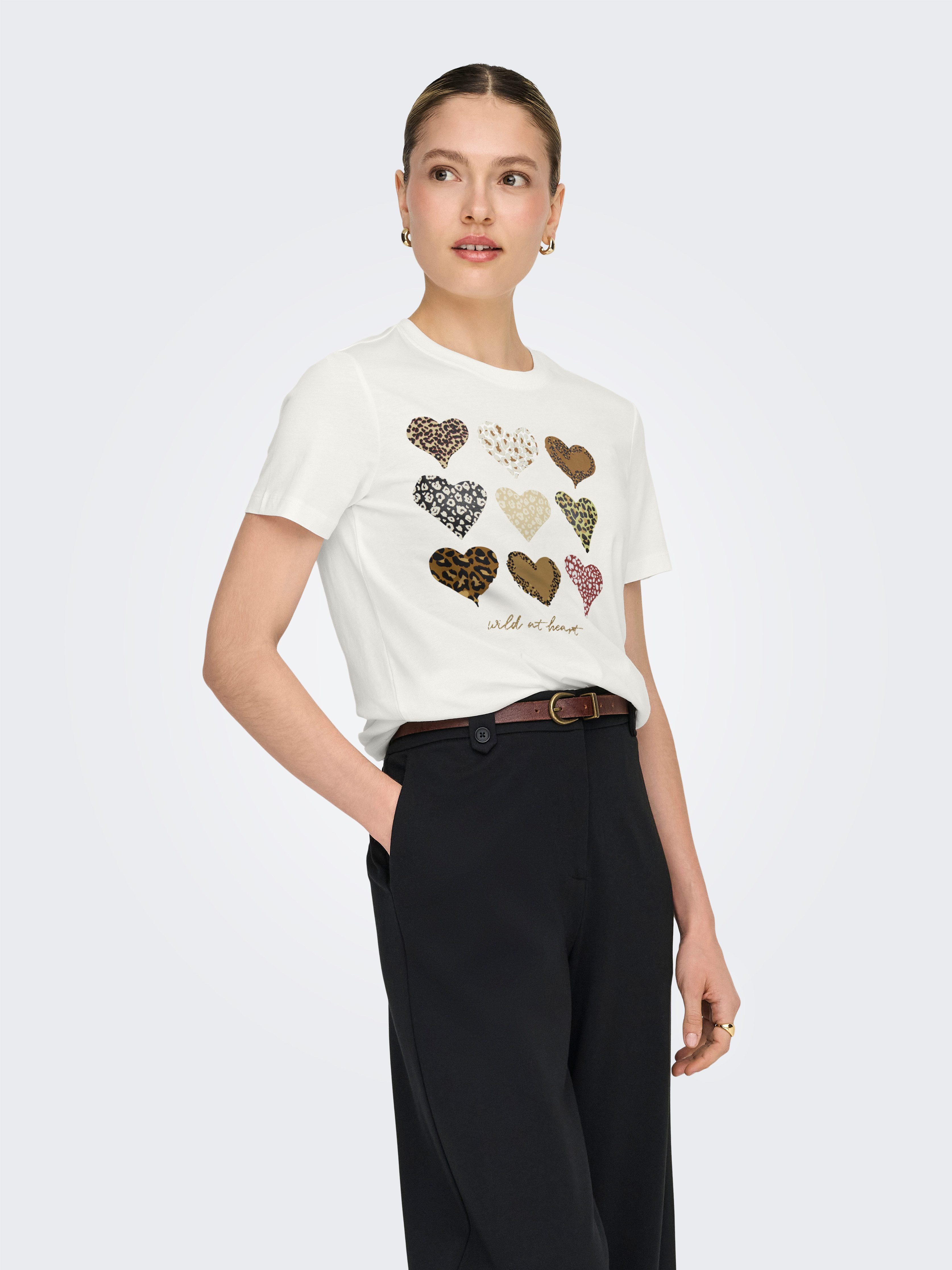 Kurzarmshirt ONLFREEZE LIFE S/S HEART TEE BOX JRS