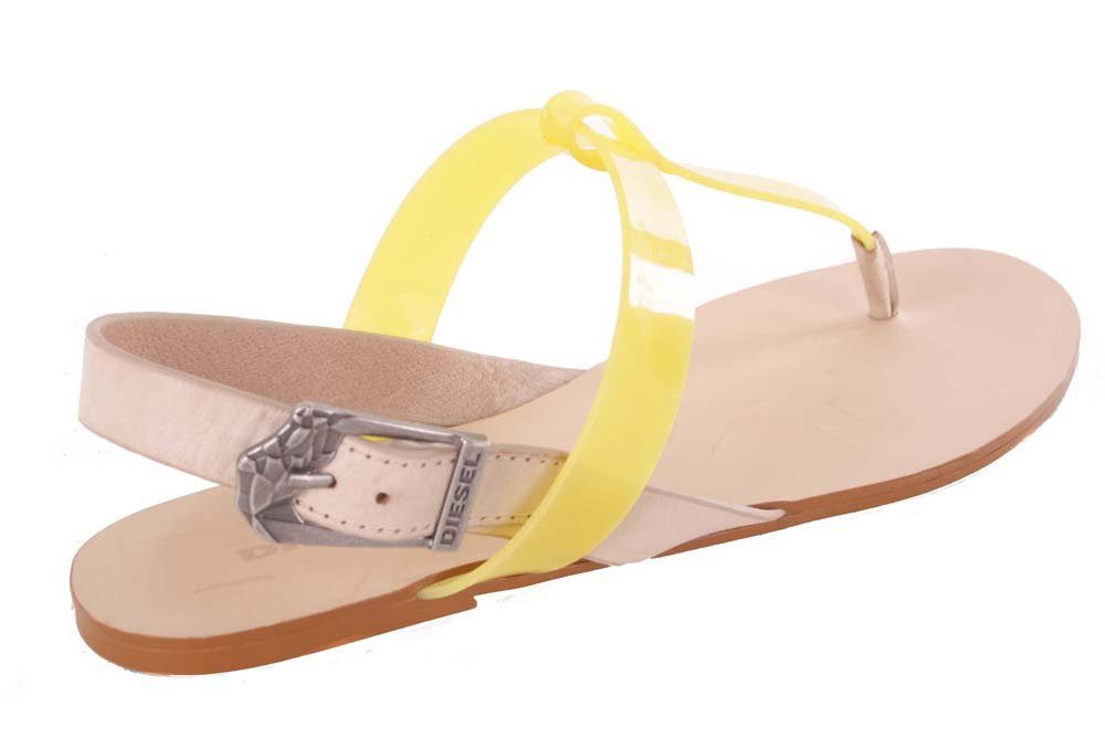 Diesel Damen Sandalen Zehentrenner "Walayla" Gelb #169(EUR 39) Sandale