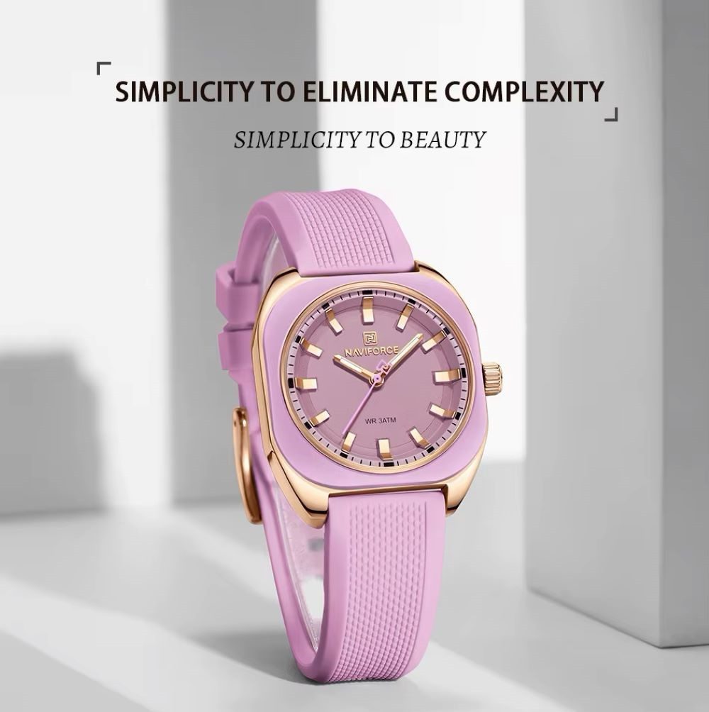 Tidy Quarzuhr Damenuhr NF Jessica Sport Silikon Quartz in 7 Modische Farben NF 5061