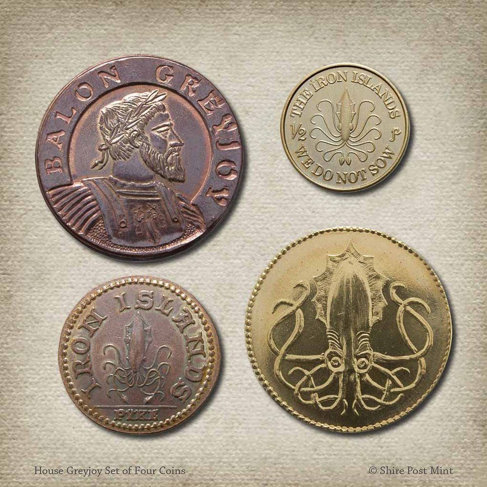 Shire Post Mint Dekoobjekt Münzen-Set Haus Graufreud - Game of Thrones | Deko-Objekte