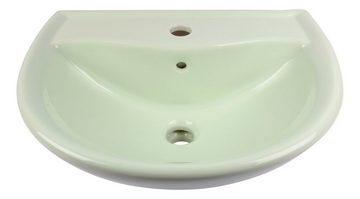 SANITOP WINGENROTH Waschbecken Viva (Hänge-Waschtisch, 1-St), 50 cm, Handwaschbecken, Anisette-Mint, Hahnloch mittig, 555289