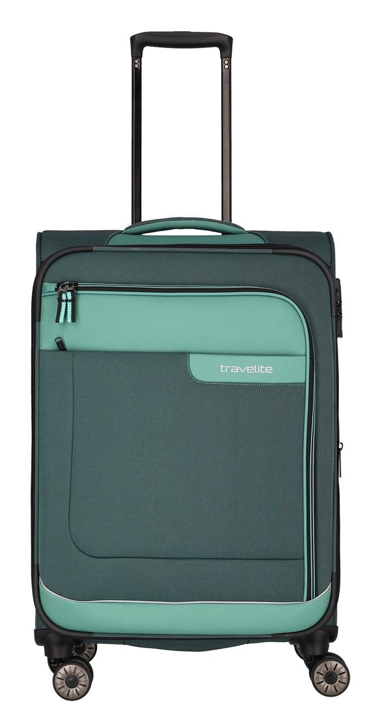 travelite Weichgepäck-Trolley VIIA, verschiedene Größen und Farben, 4 Rollen, Reisegepäck Trolley Koffer Weichgepäck TSA Schloss