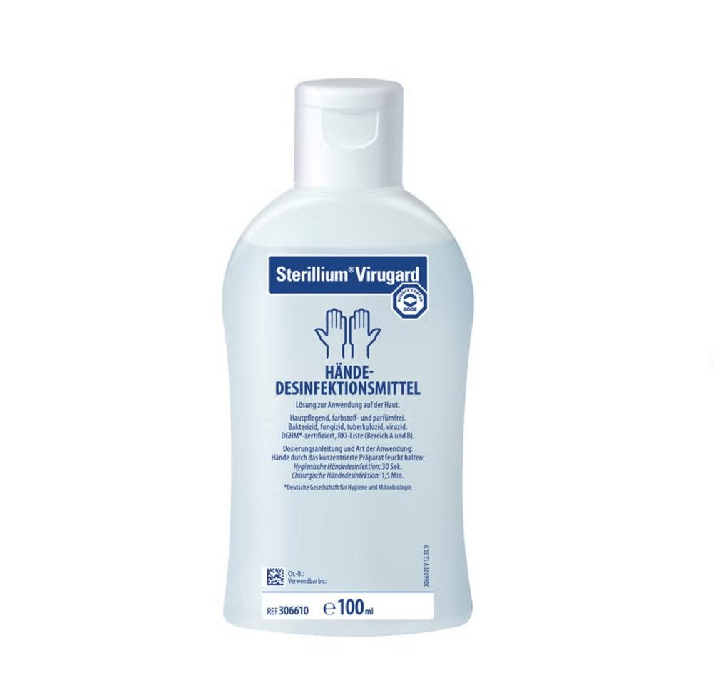 Bode Chemie Sterillium Virugard Hand-Desinfektionsmittel (höchste Standards für Hygiene, [1-St. Farbfrei und parfümfrei Antivirales Desinfektionsmittel mit breitem Wirkungsspektrum)