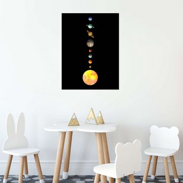 Posterlounge Wandfolie Terry Fan, Das Sonnensystem, Kinderzimmer Kindermotive