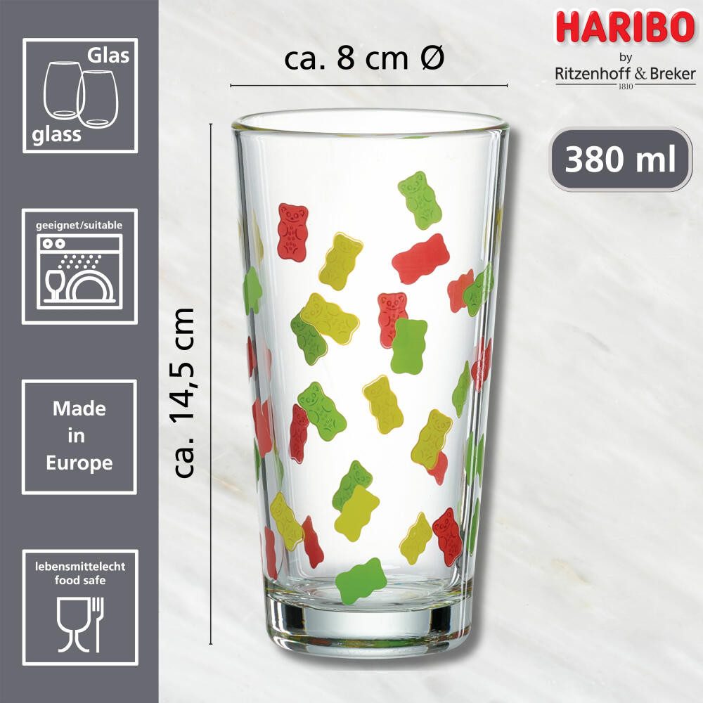 Ritzenhoff & Breker Becher Haribo Allover 380 ml, Glas