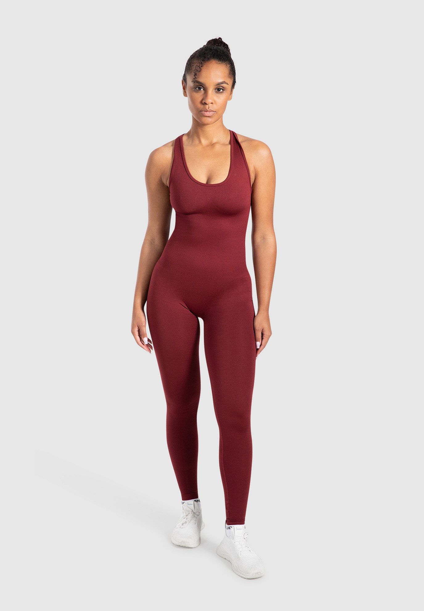 Smilodox Jumpsuit Elsie, Seamless Einteiler, Racerback, Ganzkörperanzug fig günstig online kaufen