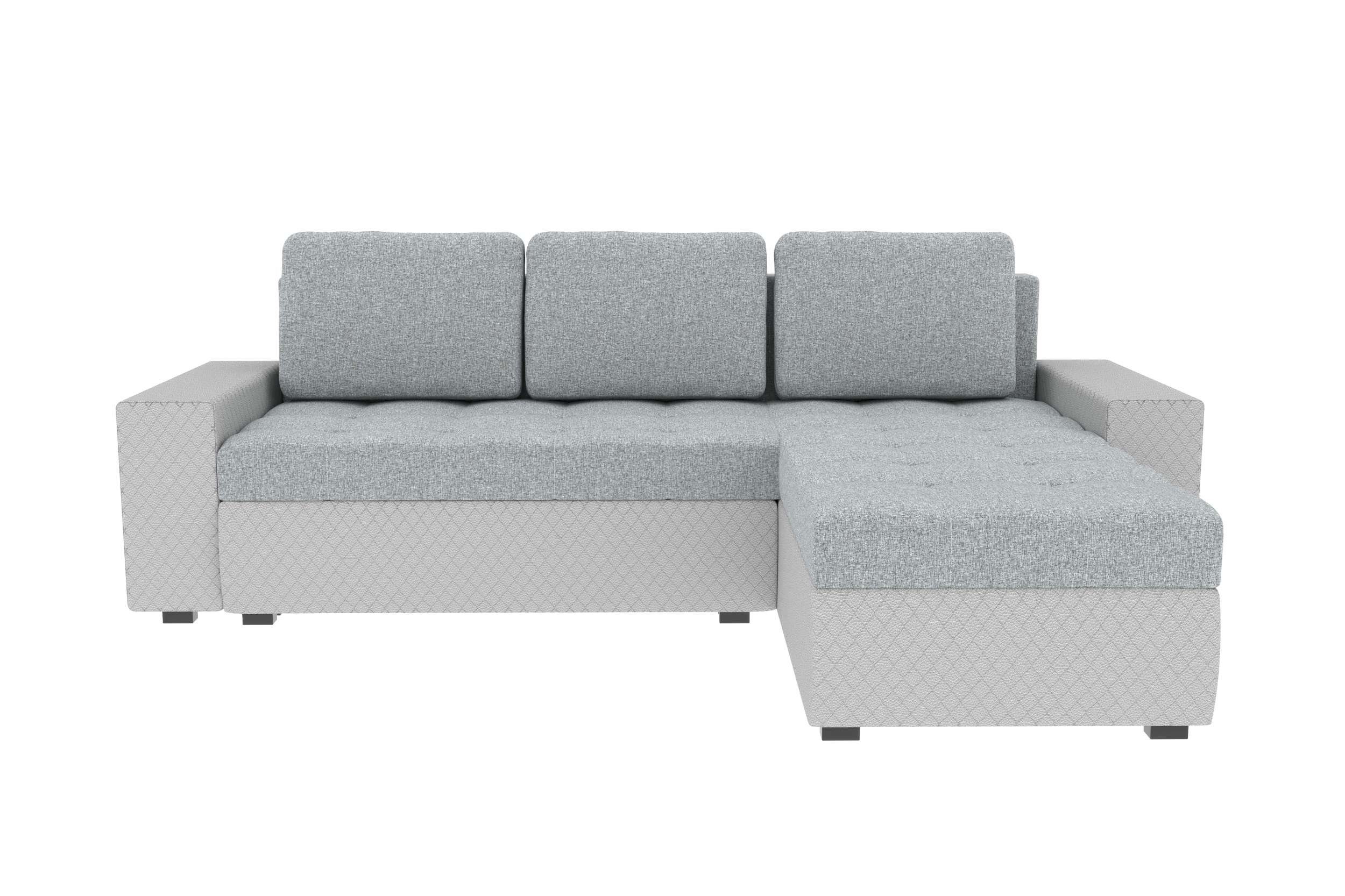 Ecksofa Modern mit Eckcouch, mit Design Sitzkomfort, Bettfunktion, Miranda, Bettkasten, Stylefy L-Form, Sofa,