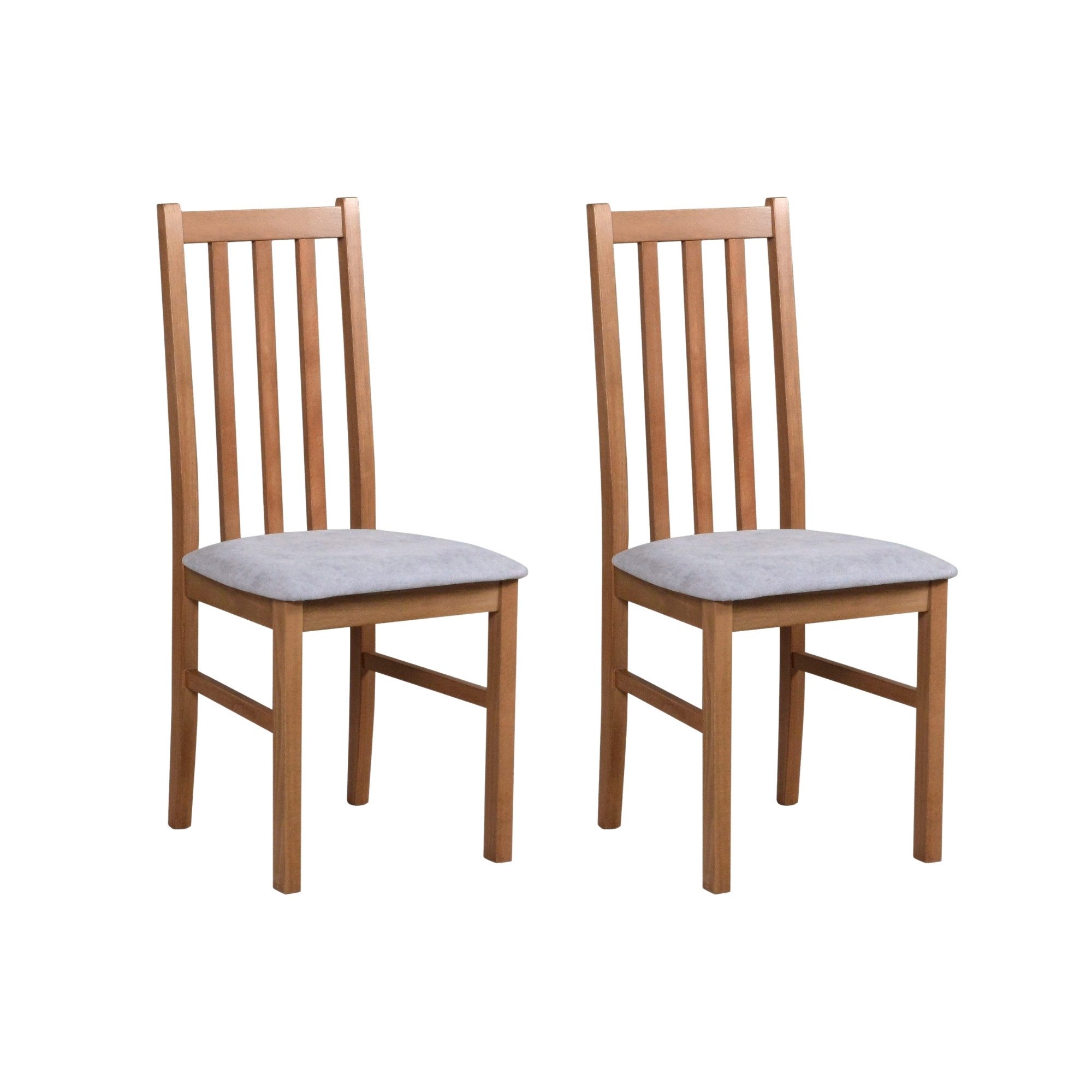 MOEBLO Stuhl BESO 10 (Eleganter Massivholz-Stuhl – zeitloses Design und hoher Sitzkomfort für stilvolle Wohnräume Polsterstühle, Holzstühle, Esszimmerstühle, Massivholz, 2 St), (BxHxT):43x97x40cm