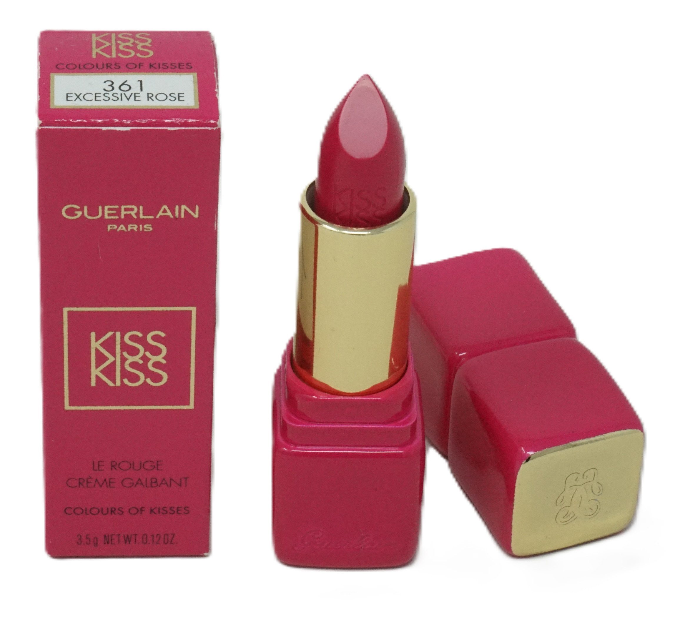 Lippenstift Guerlain Kiss Kiss Lip Colour Lippenstift 361 Excessive Rose