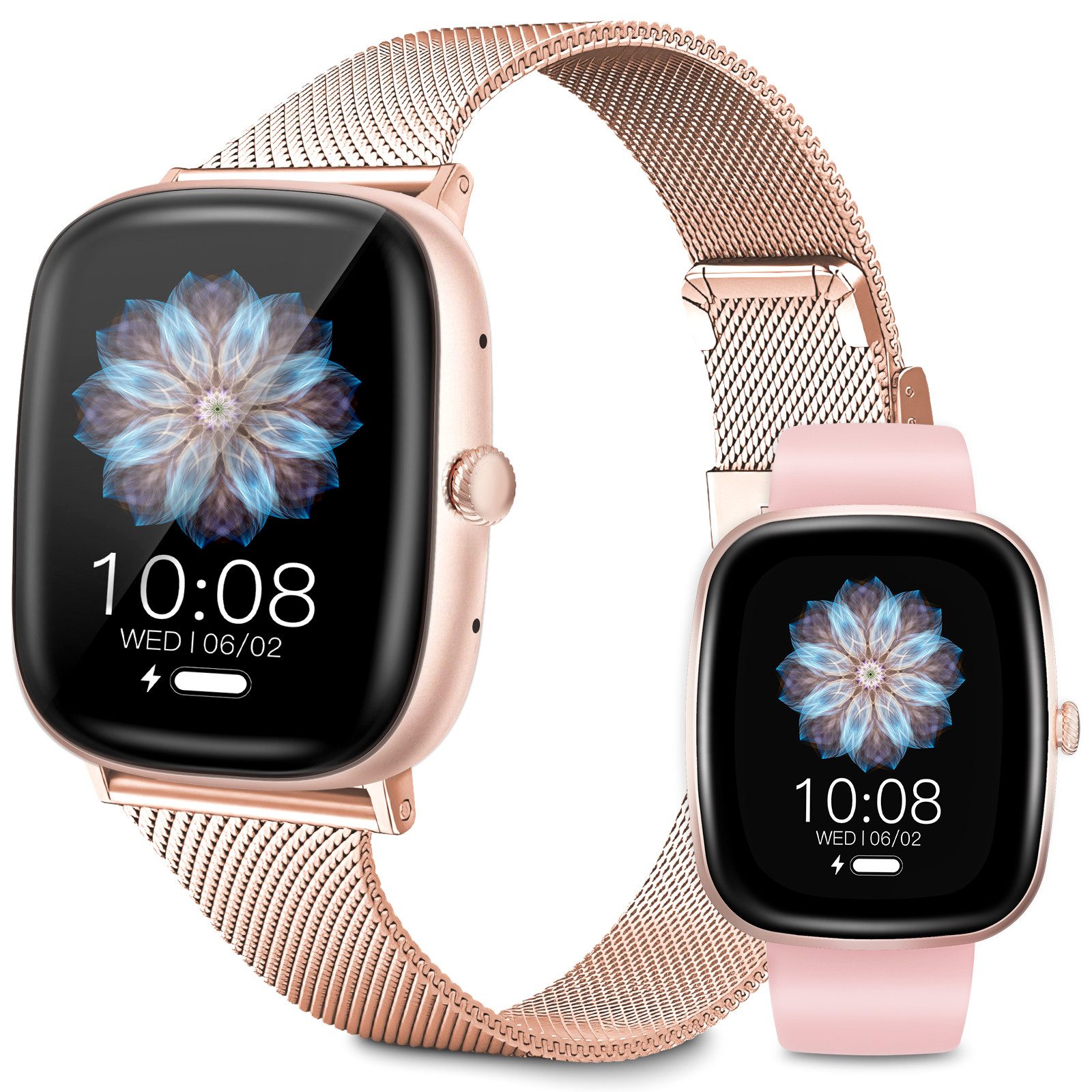 Yuede 2025 Neue Smartwatch Herren mit Telefonfunktion,1,39'' IPS Touchscreen Smartwatch (Lange Akkulaufzeit Outdoor Fitnessuhr cm/2 Zoll) Eingebauter Kompass im Zifferblatt, Sportuhr mit 24/7 Gesundheitsmonitor, Schlafmonitor, Wasserdicht bis 1 ATM, 150+ Sportmodi für Android iOS