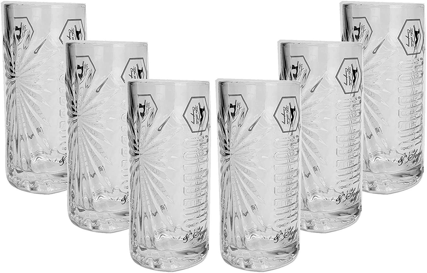 Berg Longdrinkglas Goldberg Longdrinkglas 6er Set Longdrink Glas Gläser Set - 6x Longdr