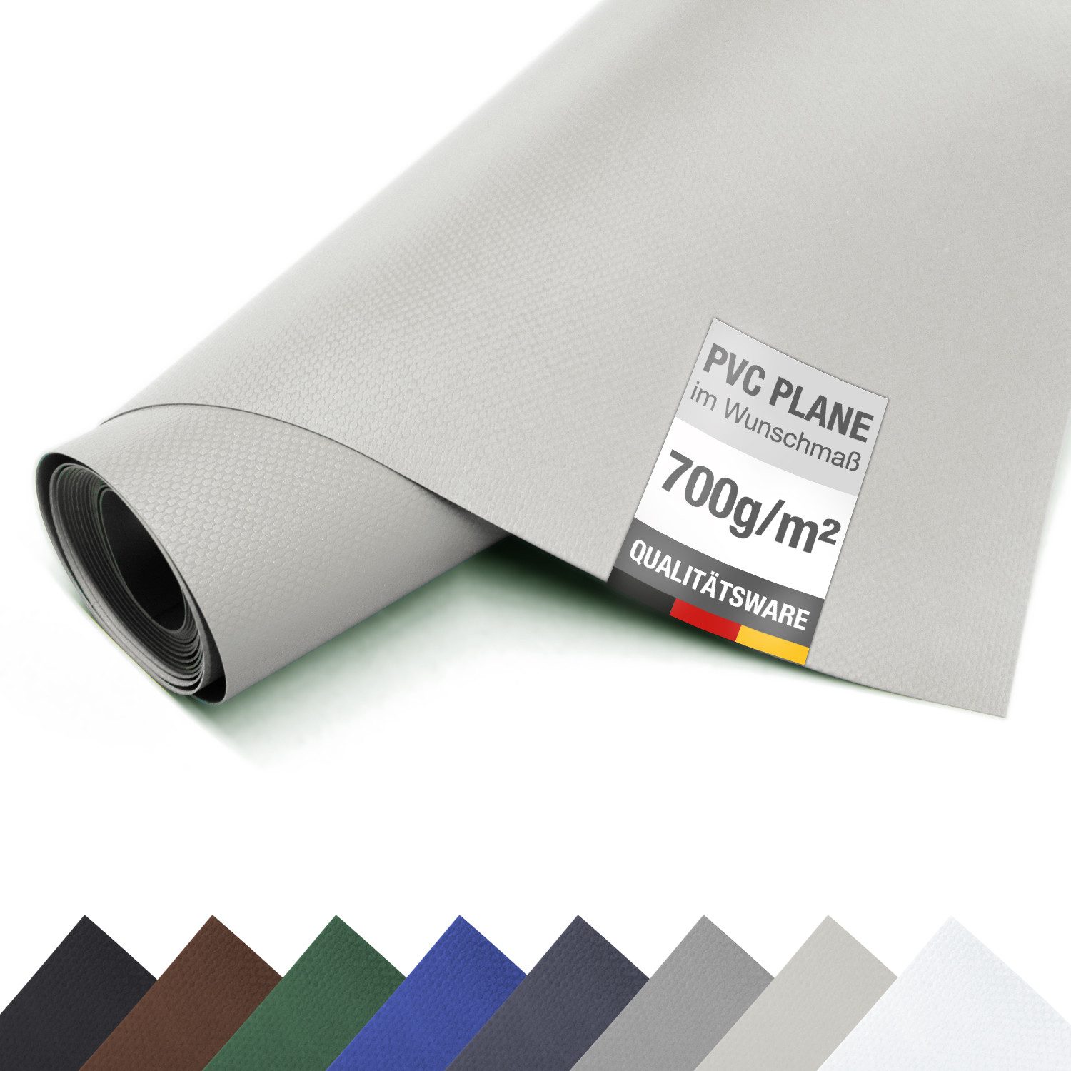 ANKO Planen Schutzplane LKW PVC Plane 700 g/m² Meterware Plane Premium, Abdeckplane Gewebeplane Schutzplane hochwertig matt