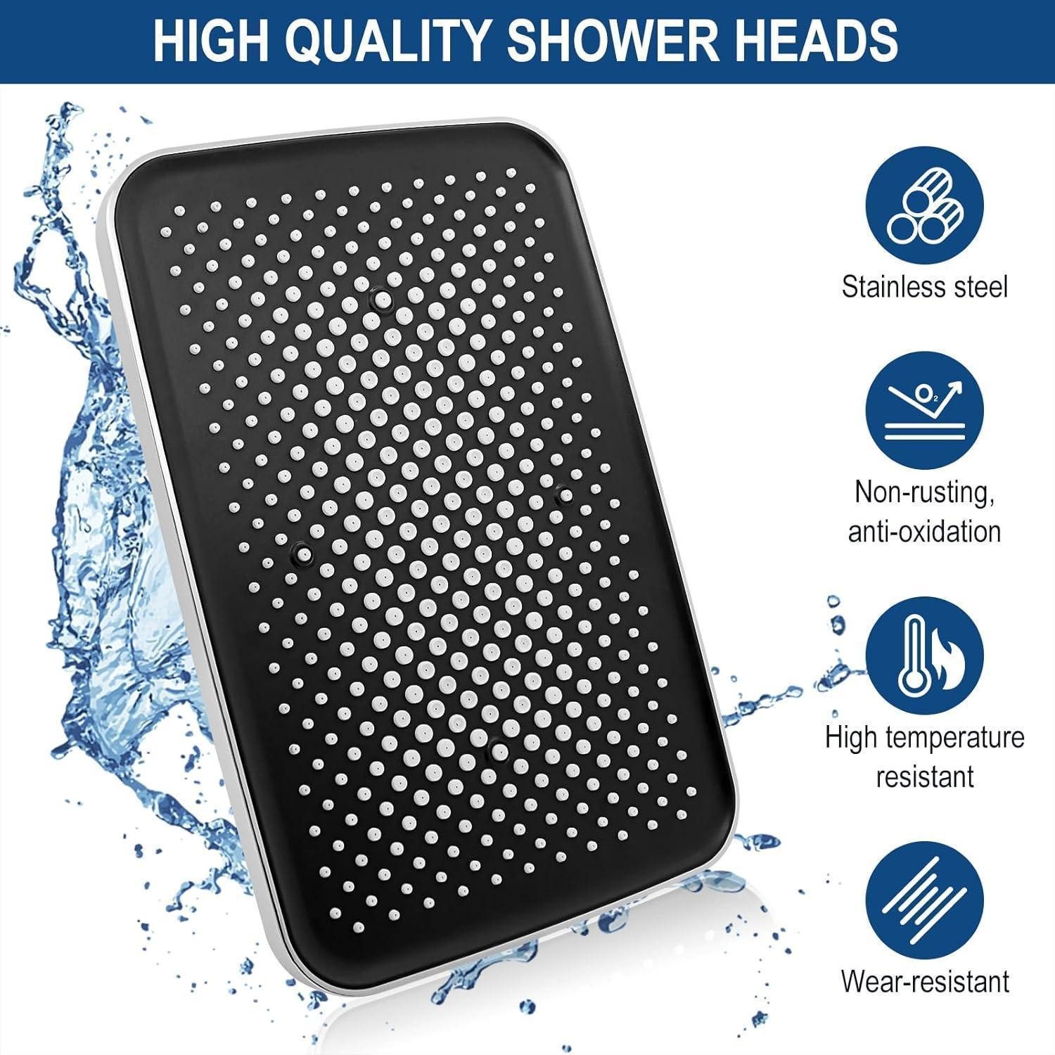 LuxusKollektion Regenduschkopf Duschkopf Regendusche 12 Zoll Edelstahl 304 selbstreinigend – Bild 2 von 5