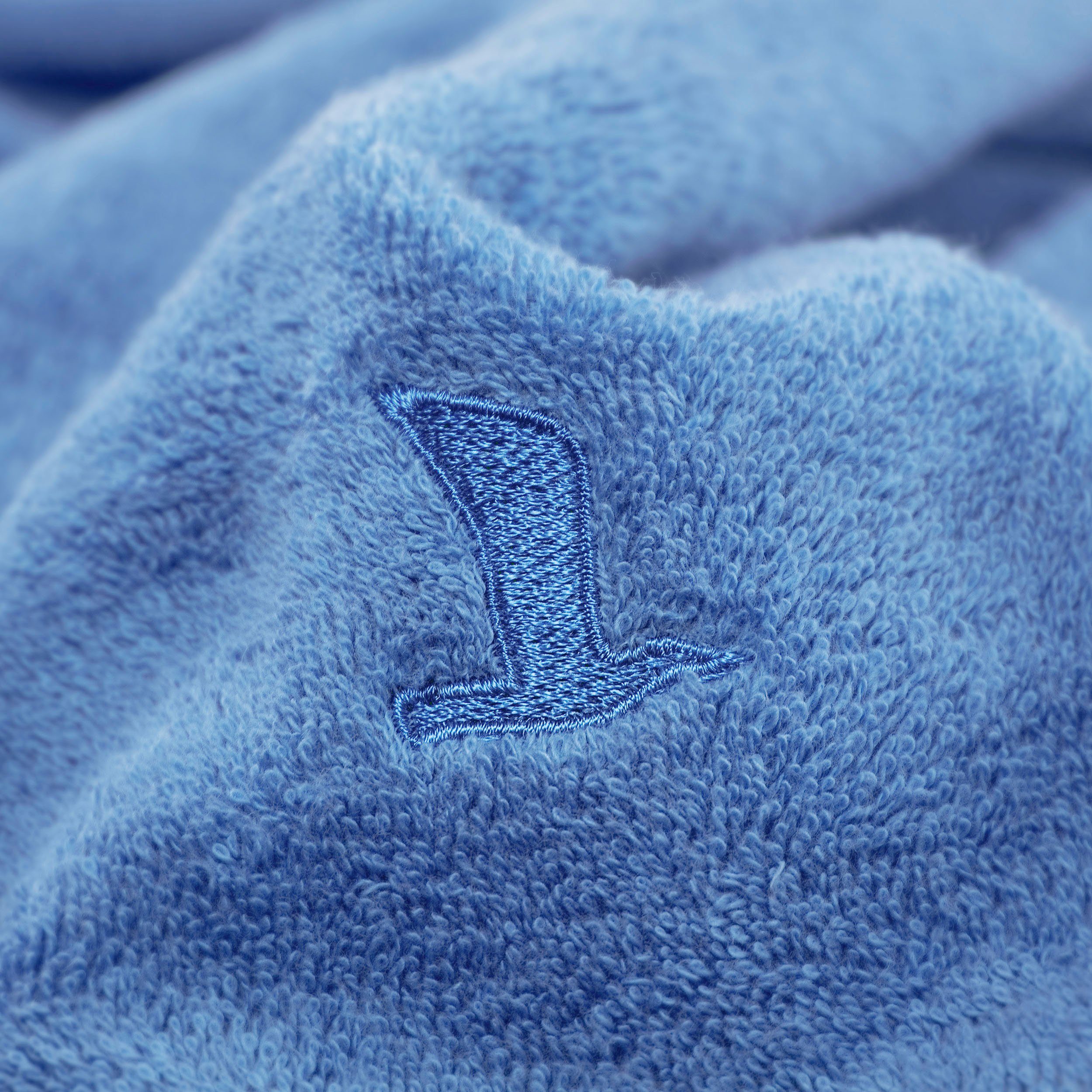 Möve Handtücher Superwuschel, Walkfrottee (1-St), Handtuch mit Bordüre, 100% Premium Cotton Baumwolle, einfarbig, weich