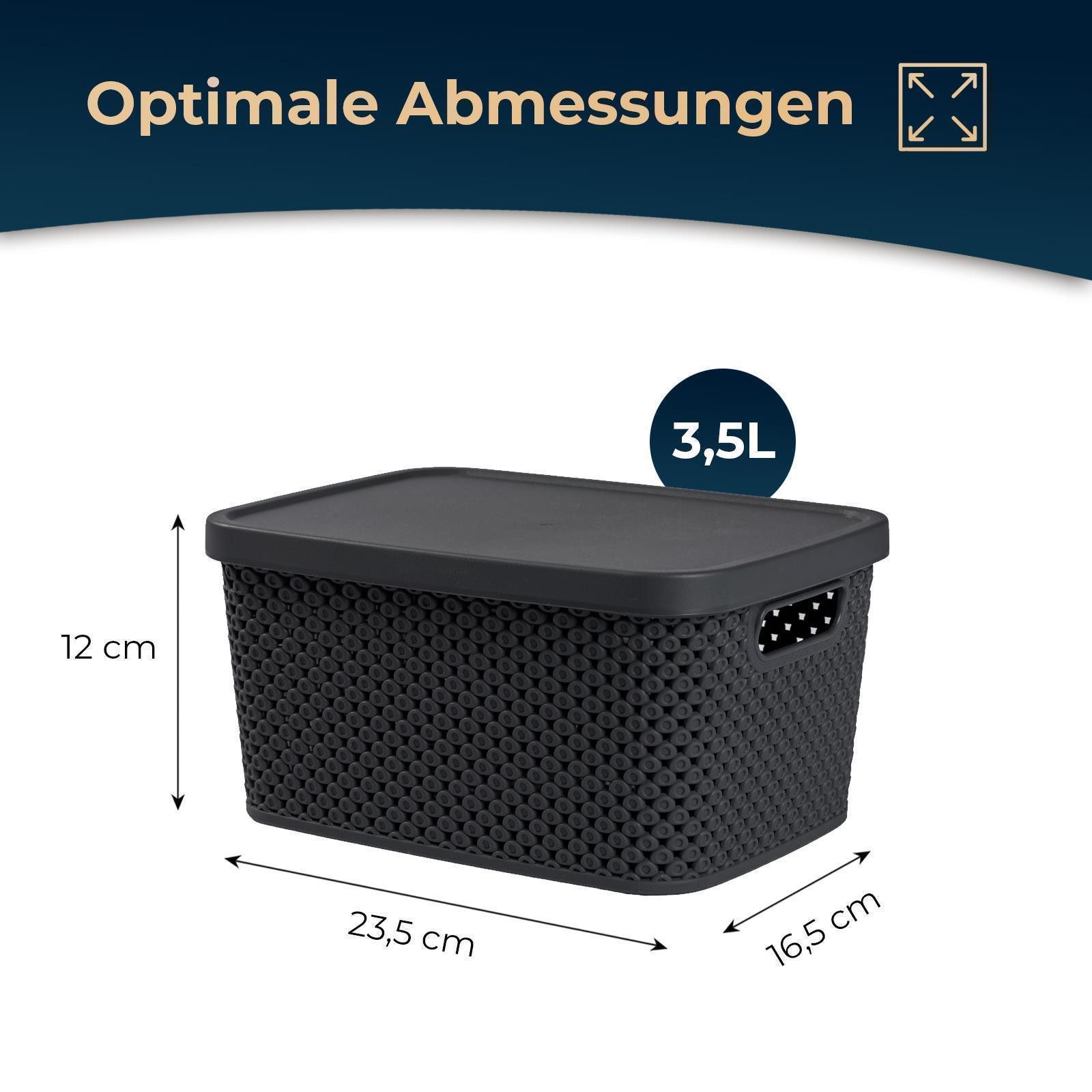 astor24 Aufbewahrungsbox 3er Set Aufbewahrungskorb mit günstig online kaufen