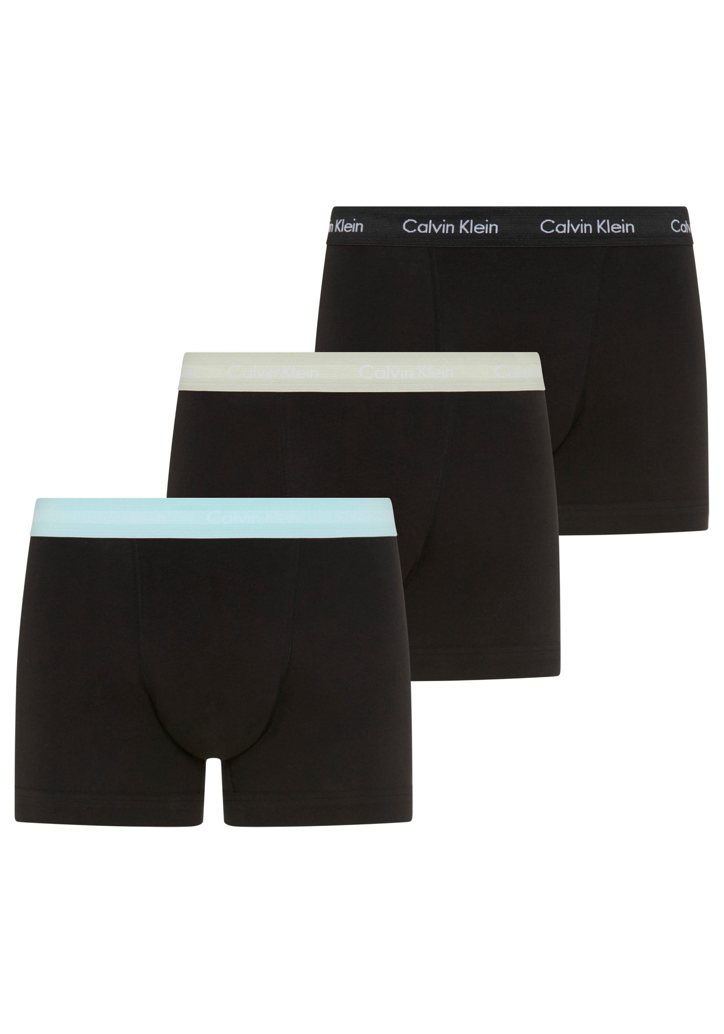 Calvin Klein Underwear Trunk TRUNK 3PK (Packung, 3-St) mit Calvin Klein Logo-Elastikbund (3 Stück)