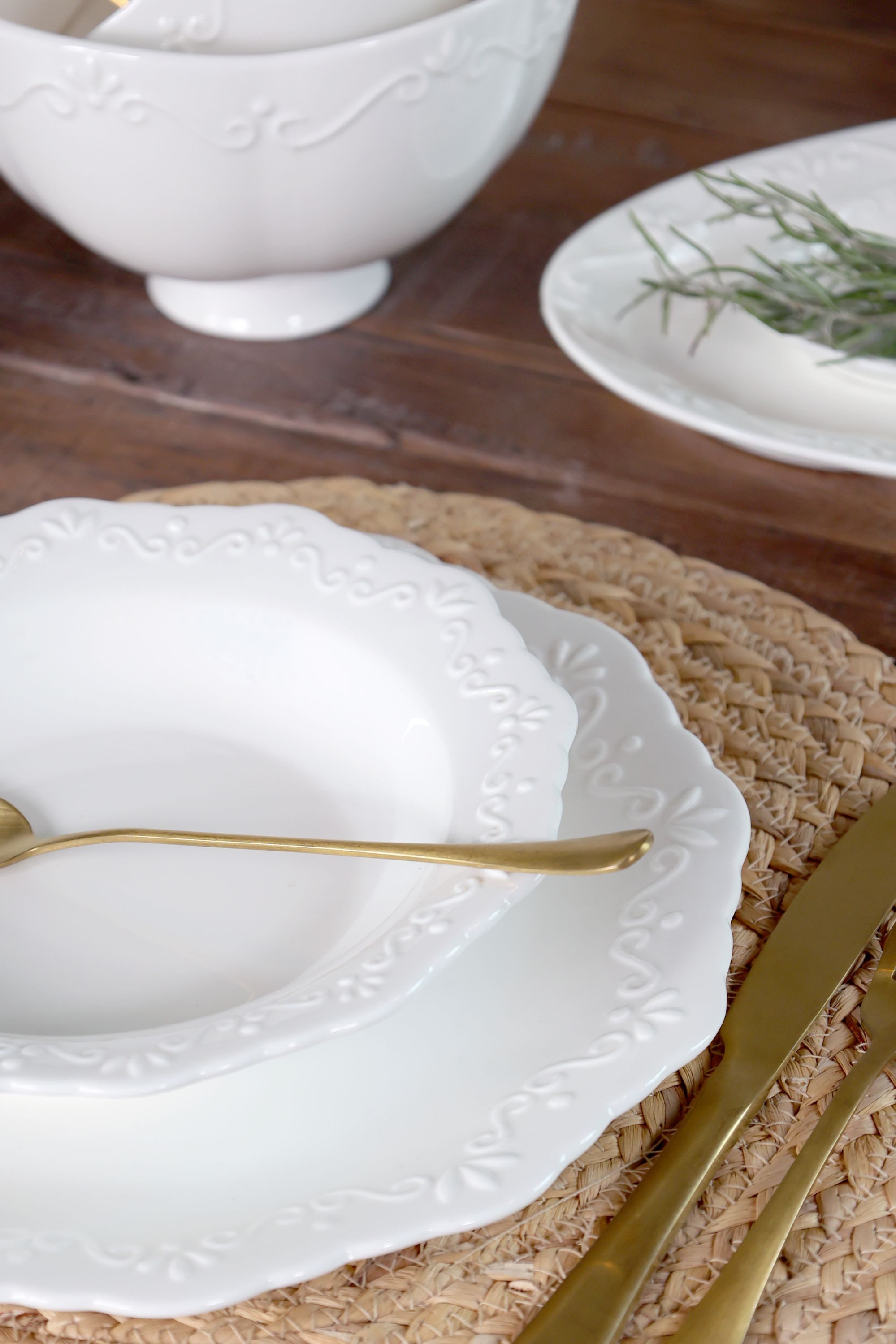 Chic Antique Teller Chic Antique Teller Speiseteller Essteller 27cm Provence Porzellan