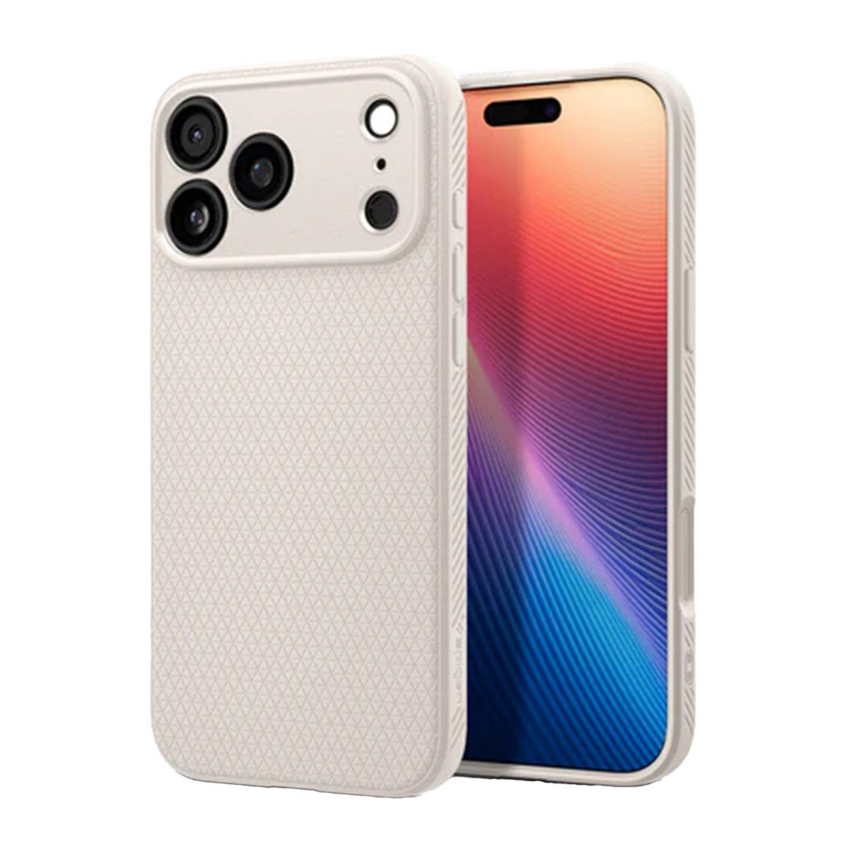 Spigen Backcover Spigen Liquid Air™ Backcover Apple iPhone 17 Pro - Natural Titanium