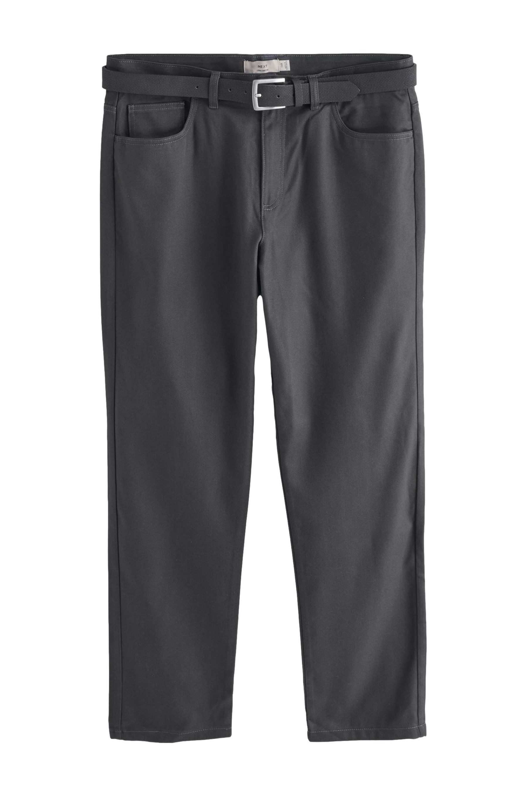 Next Chinohose Edle angeraute Straight Fit Chinohose mit Gürtel (1-tlg) günstig online kaufen