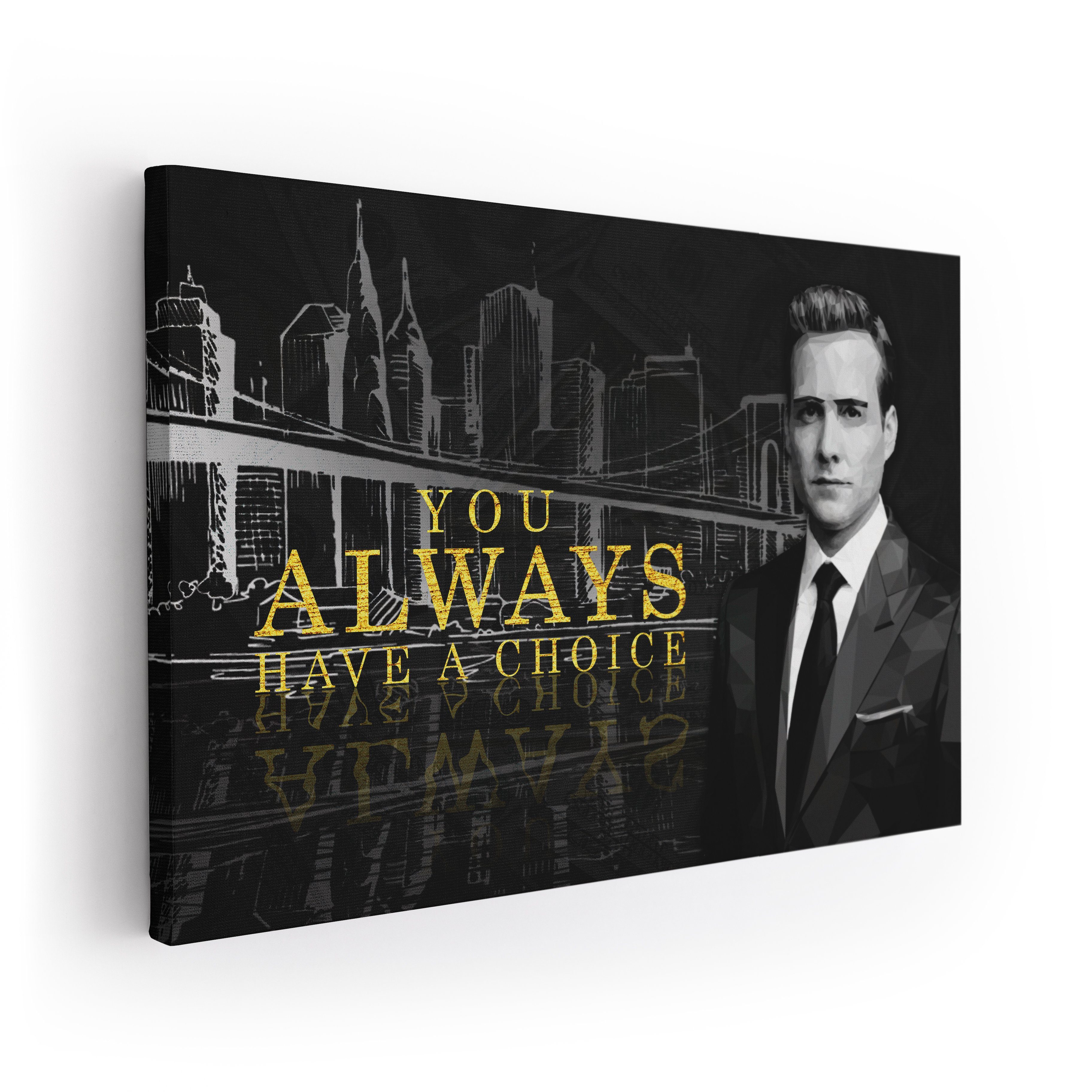 ArtMind XXL-Wandbild HARVEY SPECTRE - CHOICE - SUITS, Premium Wandbilder als Poster