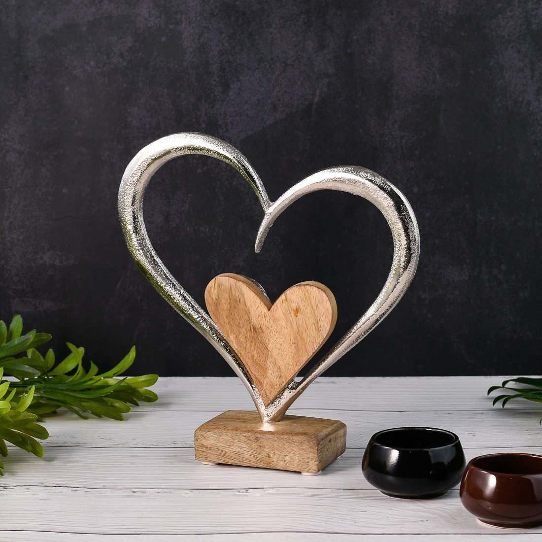 Marrakesch Orient & Mediterran Interior Dekoobjekt Dekofigur Herz Amour -3- günstig online kaufen